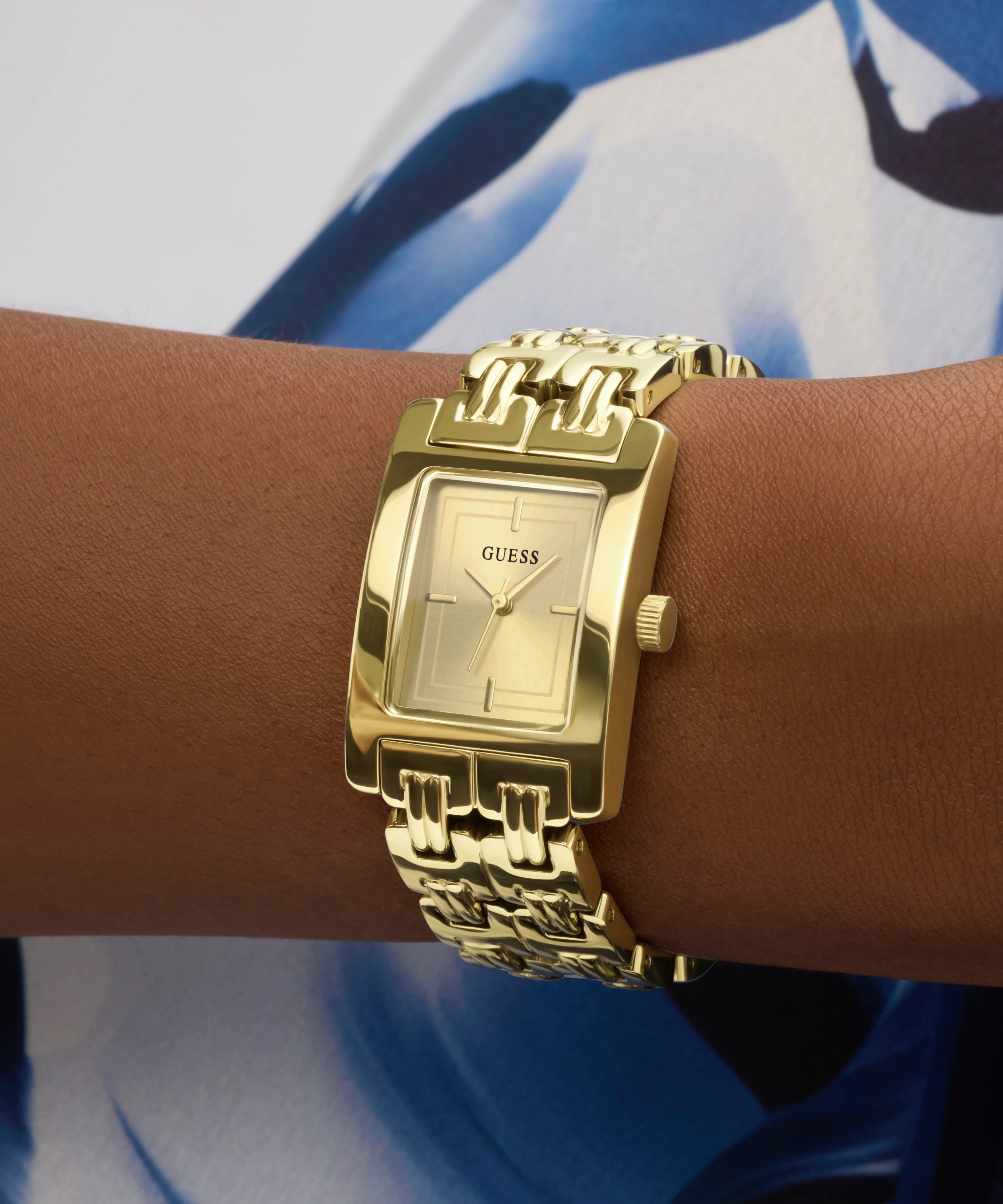 GUESS Ladies Gold Tone Analog Watch - Image 5