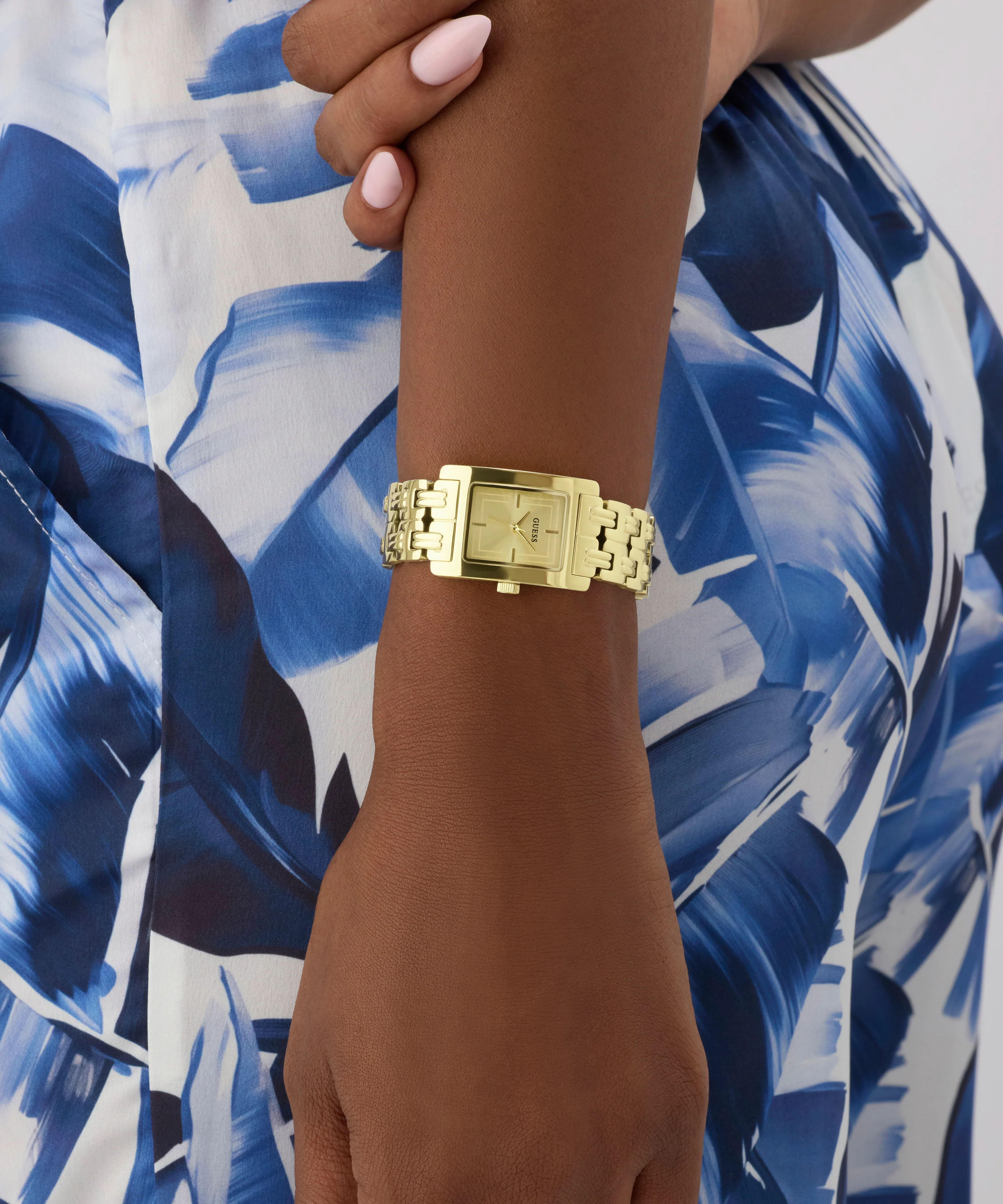 GUESS Ladies Gold Tone Analog Watch - Image 6