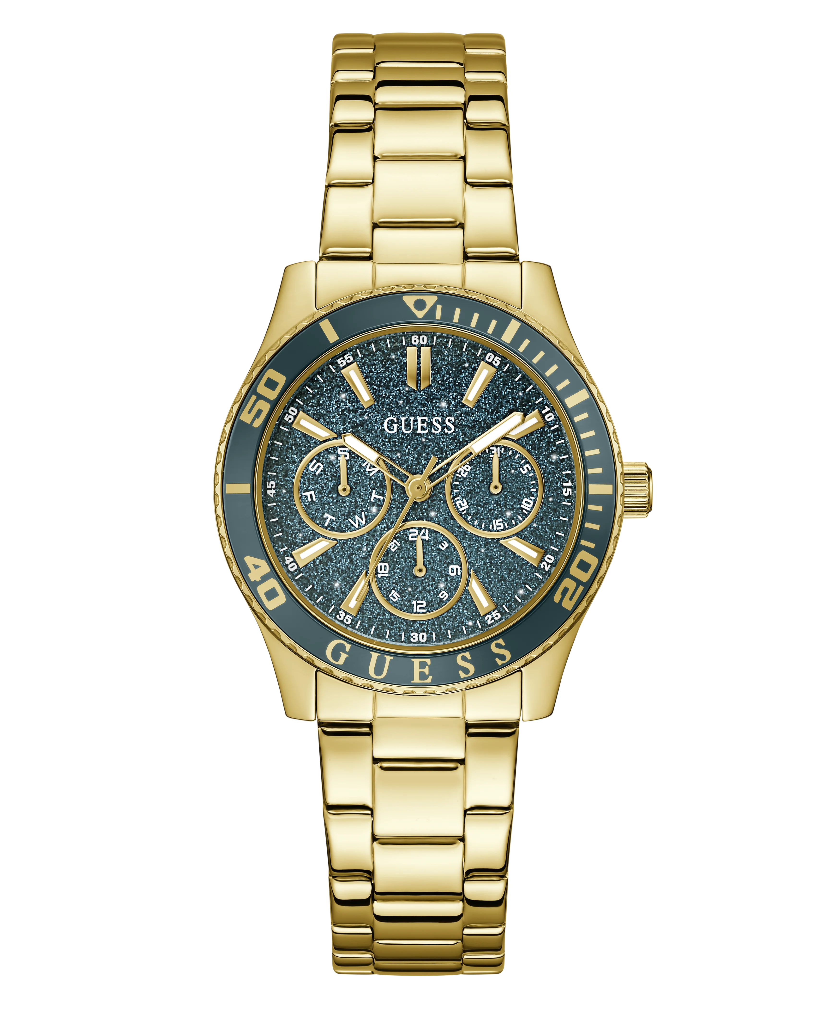 GUESS Ladies Gold Tone Analog Watch - Image 4