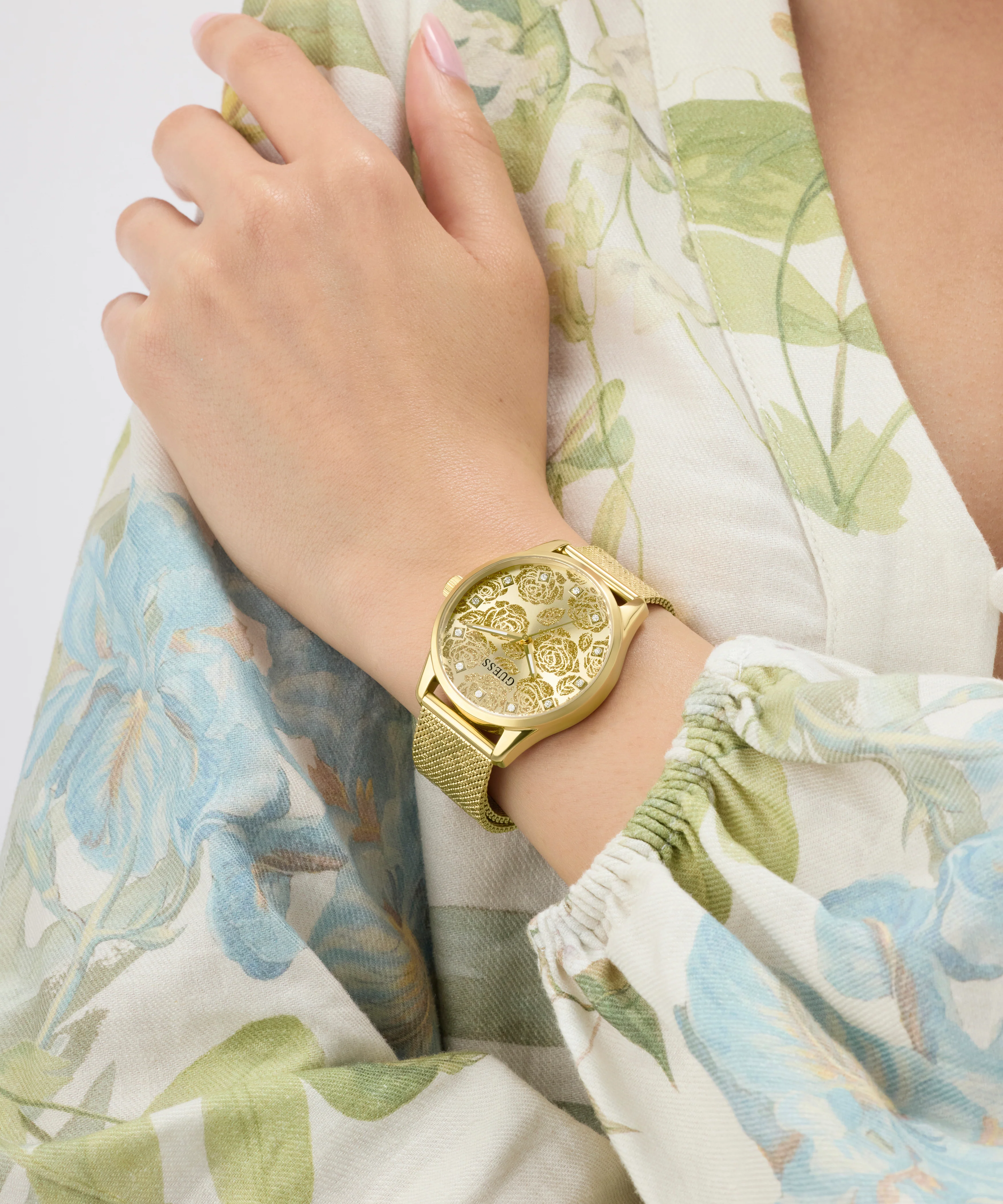 GUESS Ladies Gold Tone Analog Watch - Image 2
