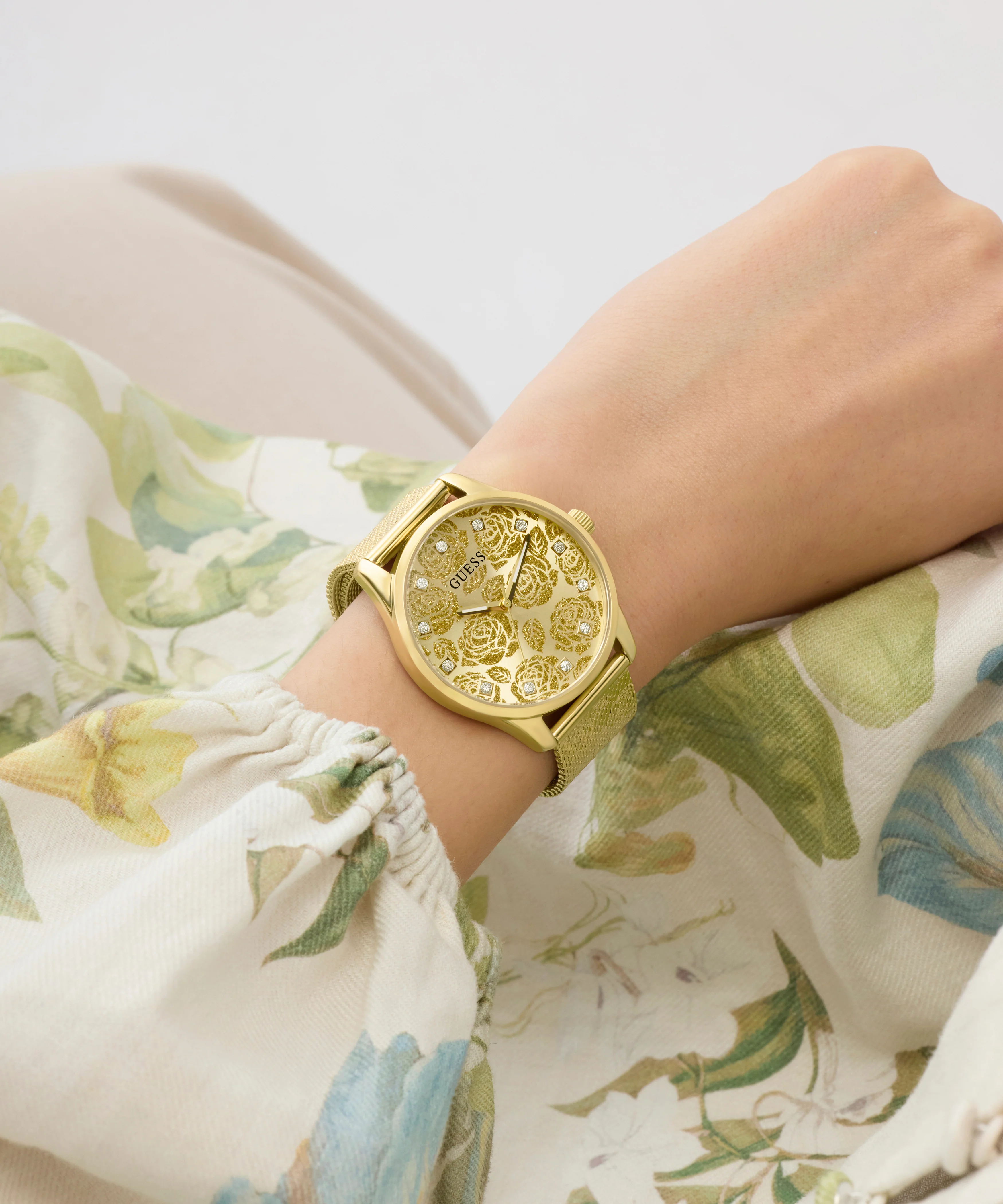 GUESS Ladies Gold Tone Analog Watch - Image 4