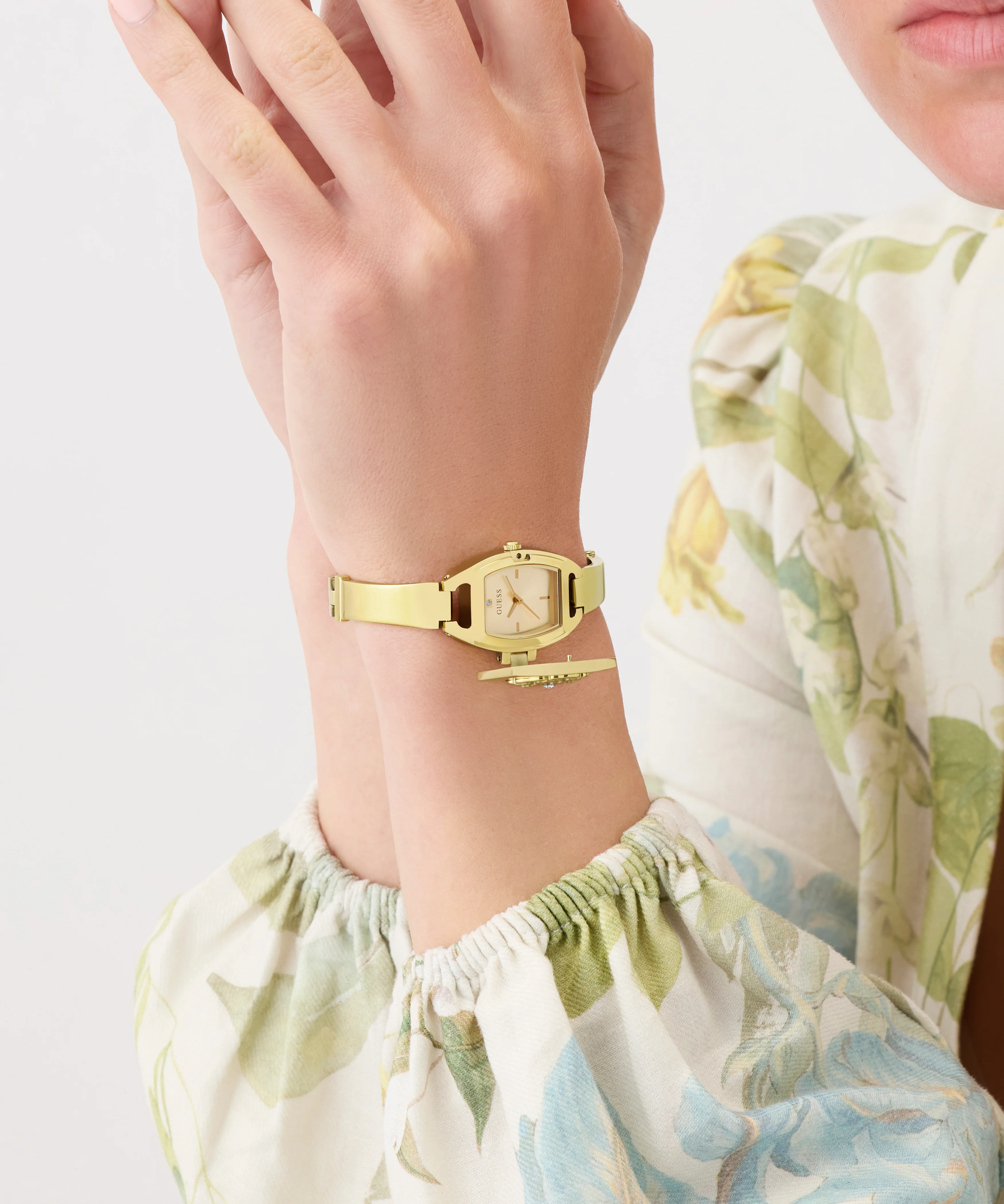 GUESS Ladies Gold Tone Analog Watch - Image 4