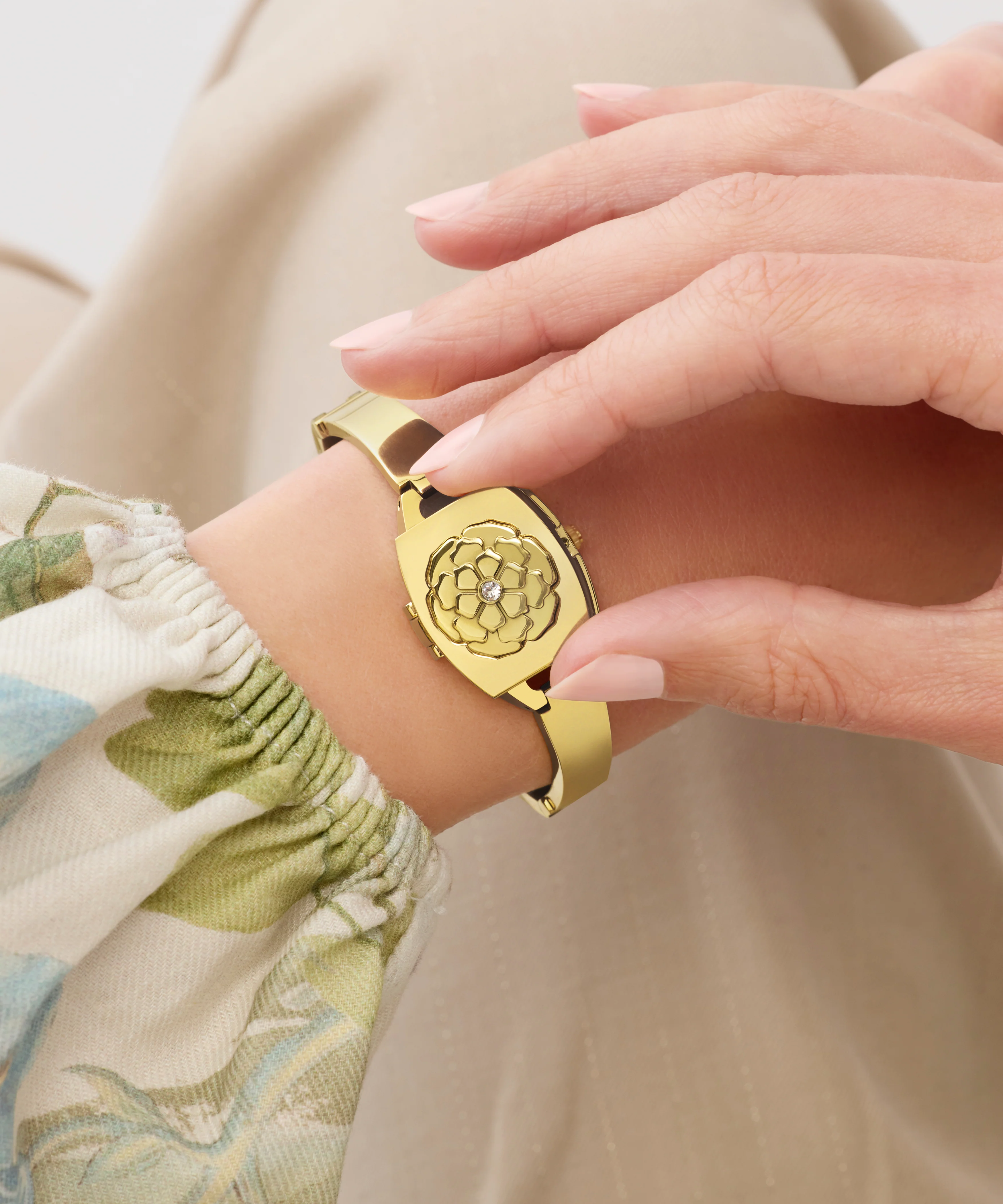 GUESS Ladies Gold Tone Analog Watch - Image 5