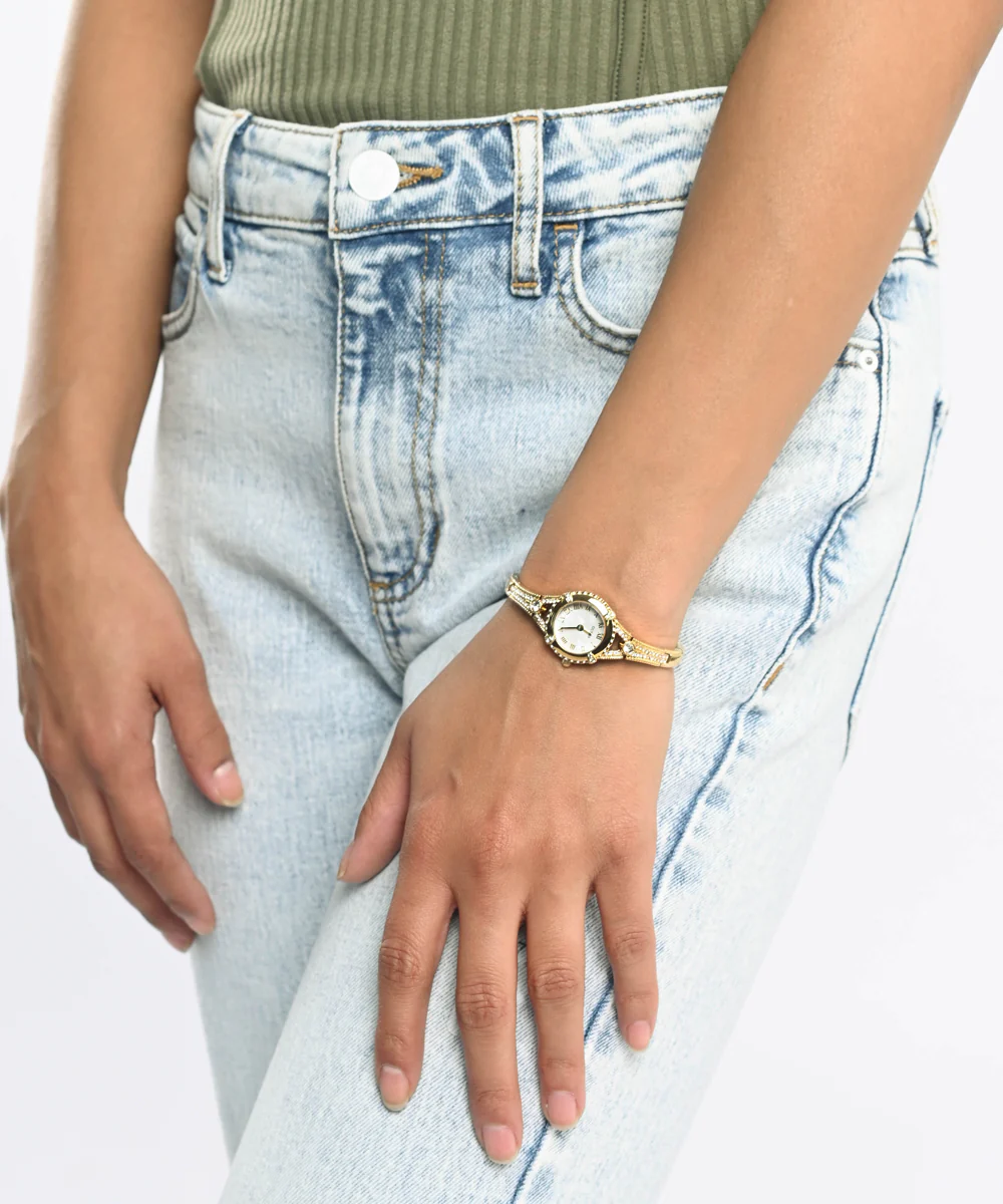 GUESS Ladies Gold Tone Analog Watch - Image 2