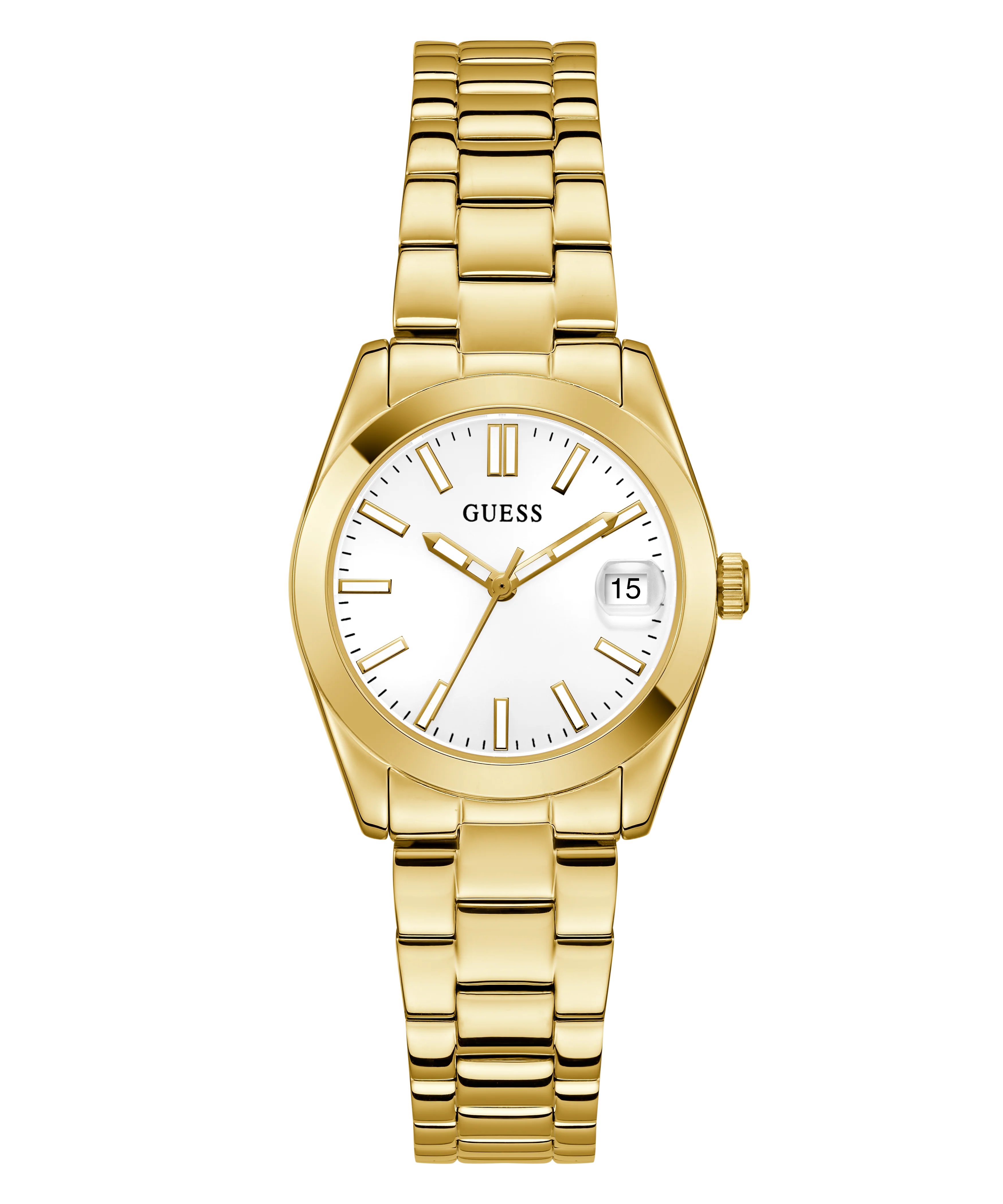 GUESS Ladies Gold Tone Date Watch - Image 5