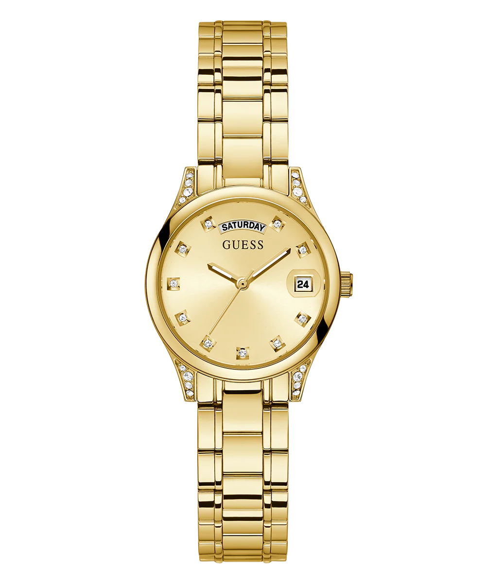 GUESS Ladies Gold Tone Day/Date Watch - Image 3