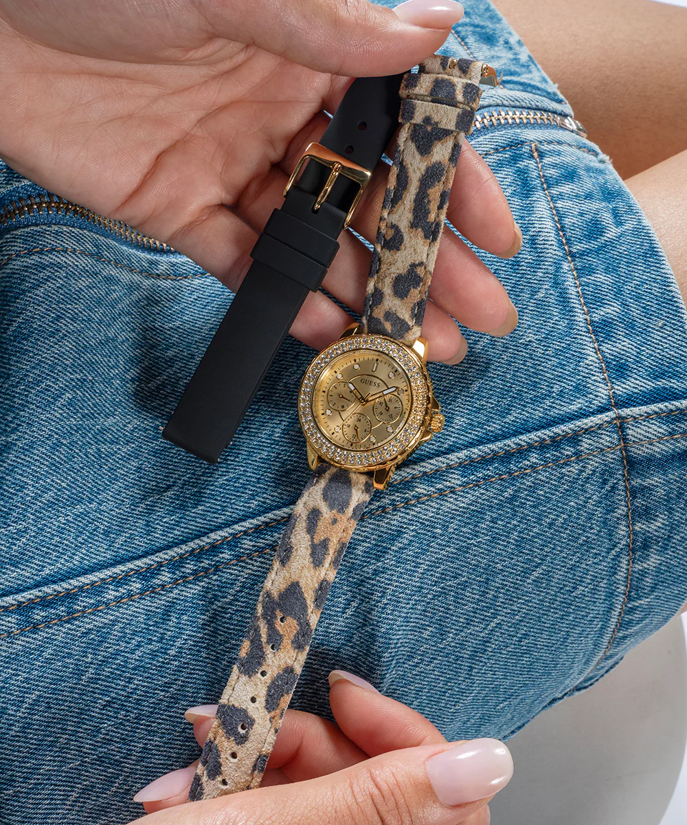 GUESS Ladies Gold Tone Multi-function Watch Box Set - Image 2