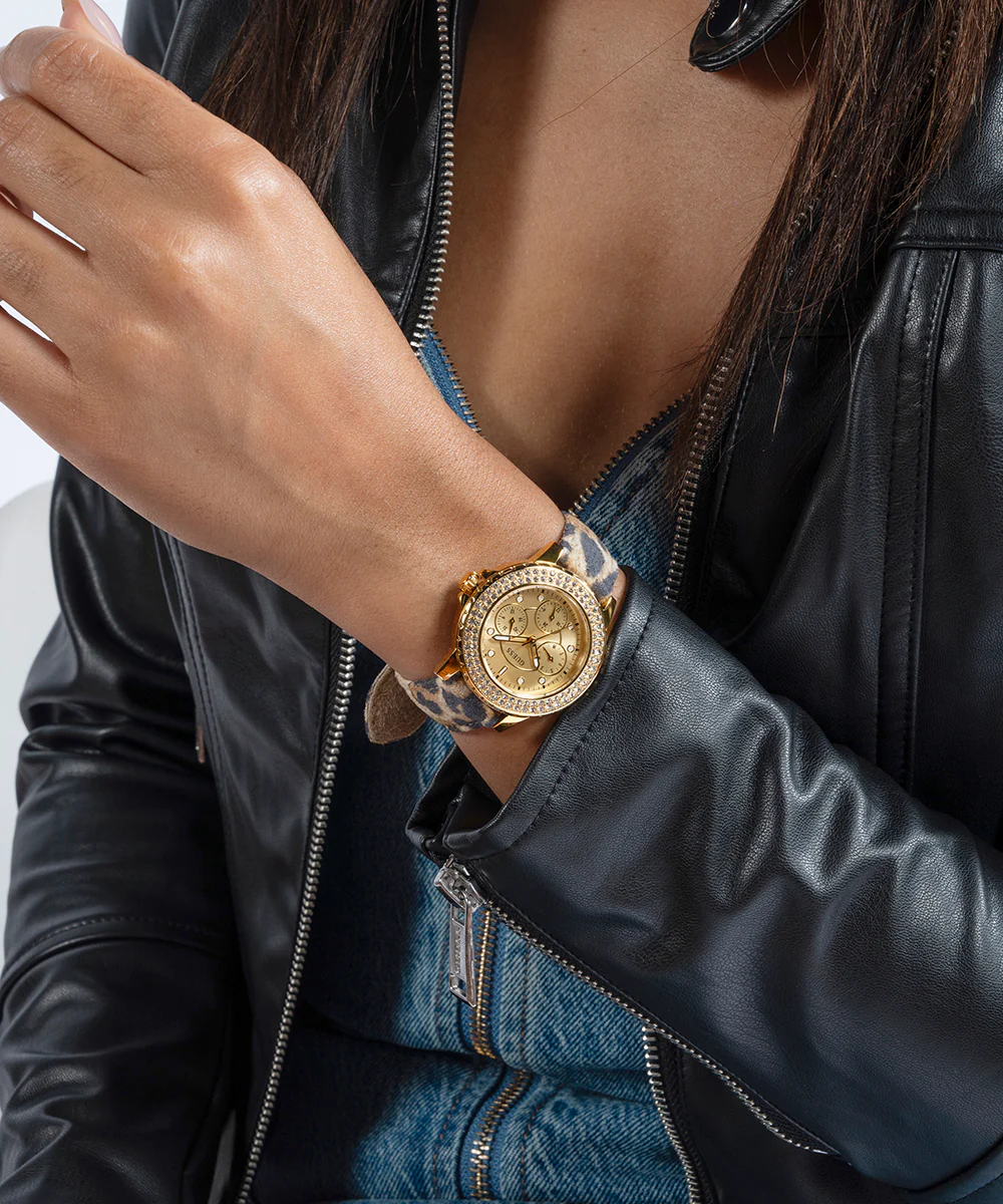 GUESS Ladies Gold Tone Multi-function Watch Box Set - Image 3