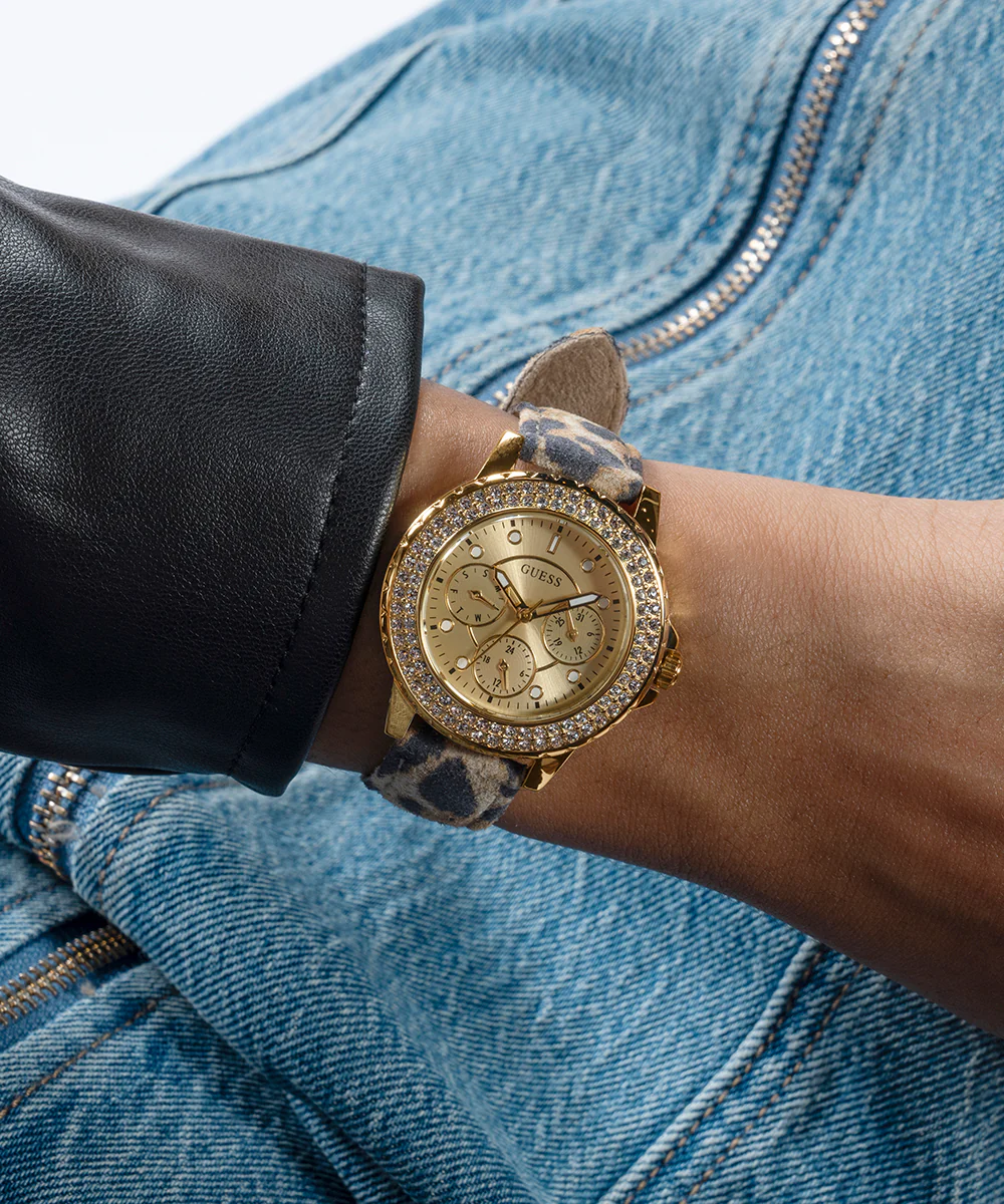 GUESS Ladies Gold Tone Multi-function Watch Box Set - Image 4