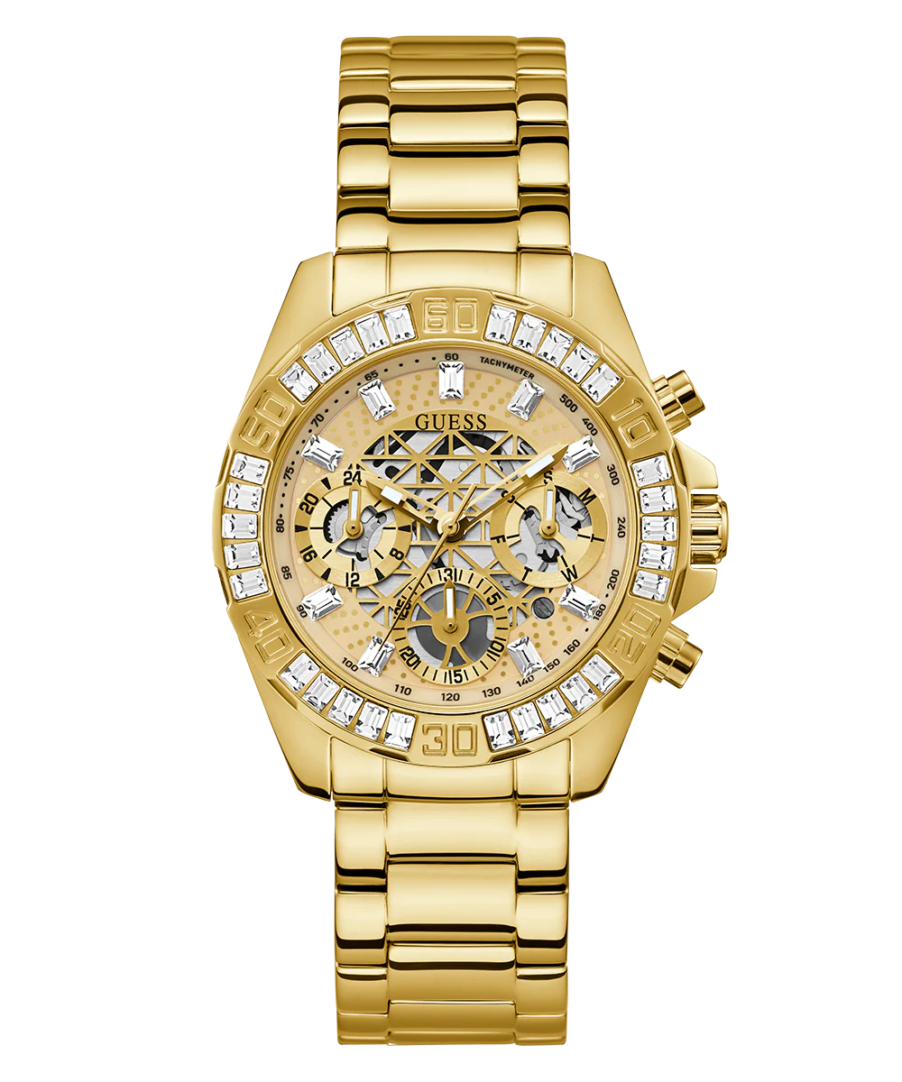 GUESS Ladies Gold Tone Multi-function Watch - Image 5
