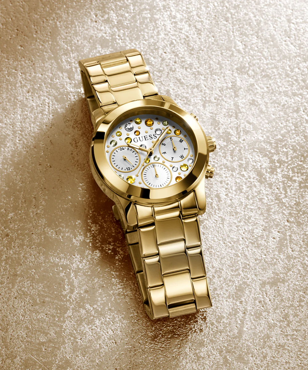GUESS Ladies Gold Tone Multi-function Watch - Image 7