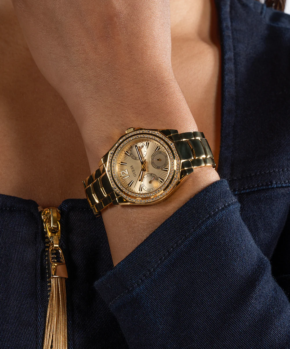 GUESS Ladies Gold Tone Multi-function Watch - Image 2