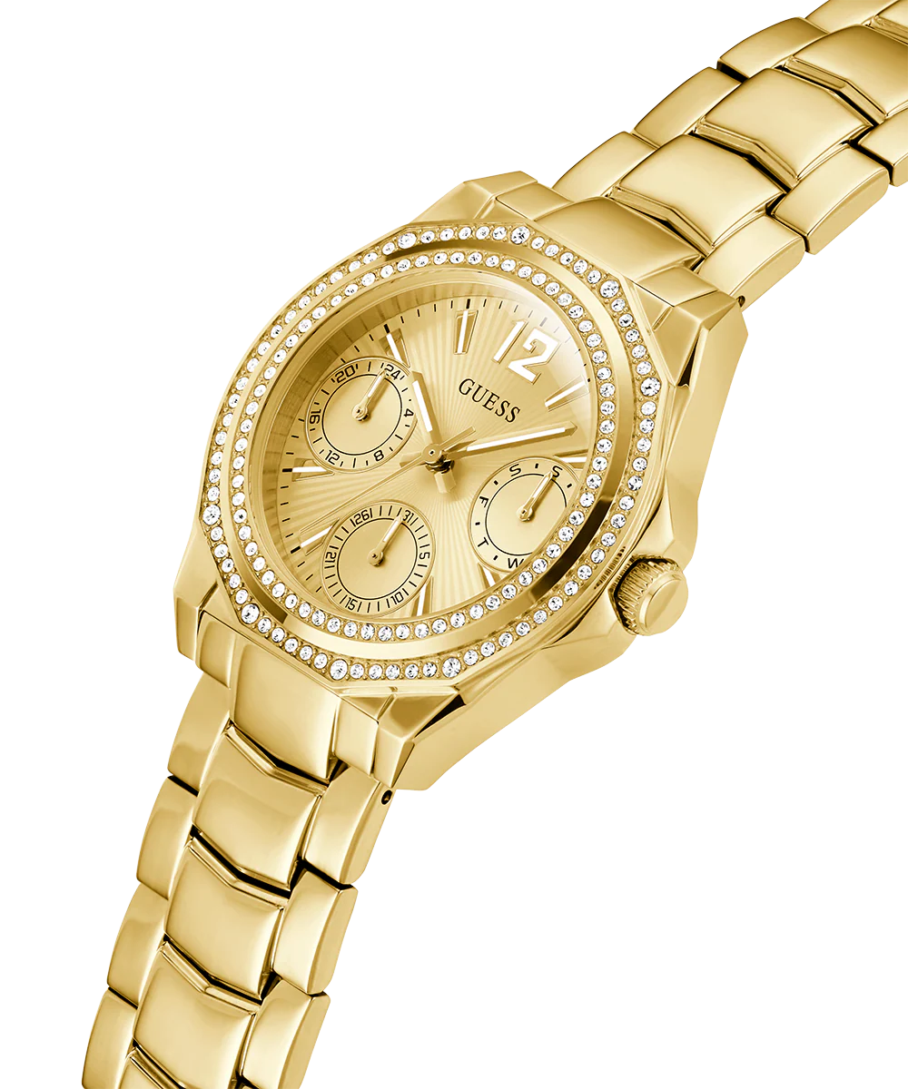 GUESS Ladies Gold Tone Multi-function Watch - Image 3