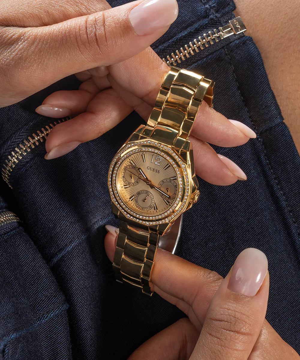 GUESS Ladies Gold Tone Multi-function Watch - Image 5