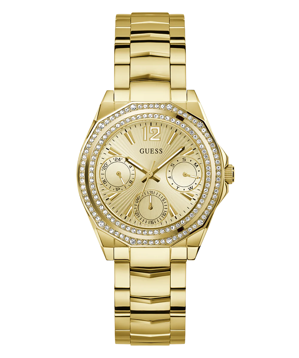 GUESS Ladies Gold Tone Multi-function Watch - Image 6