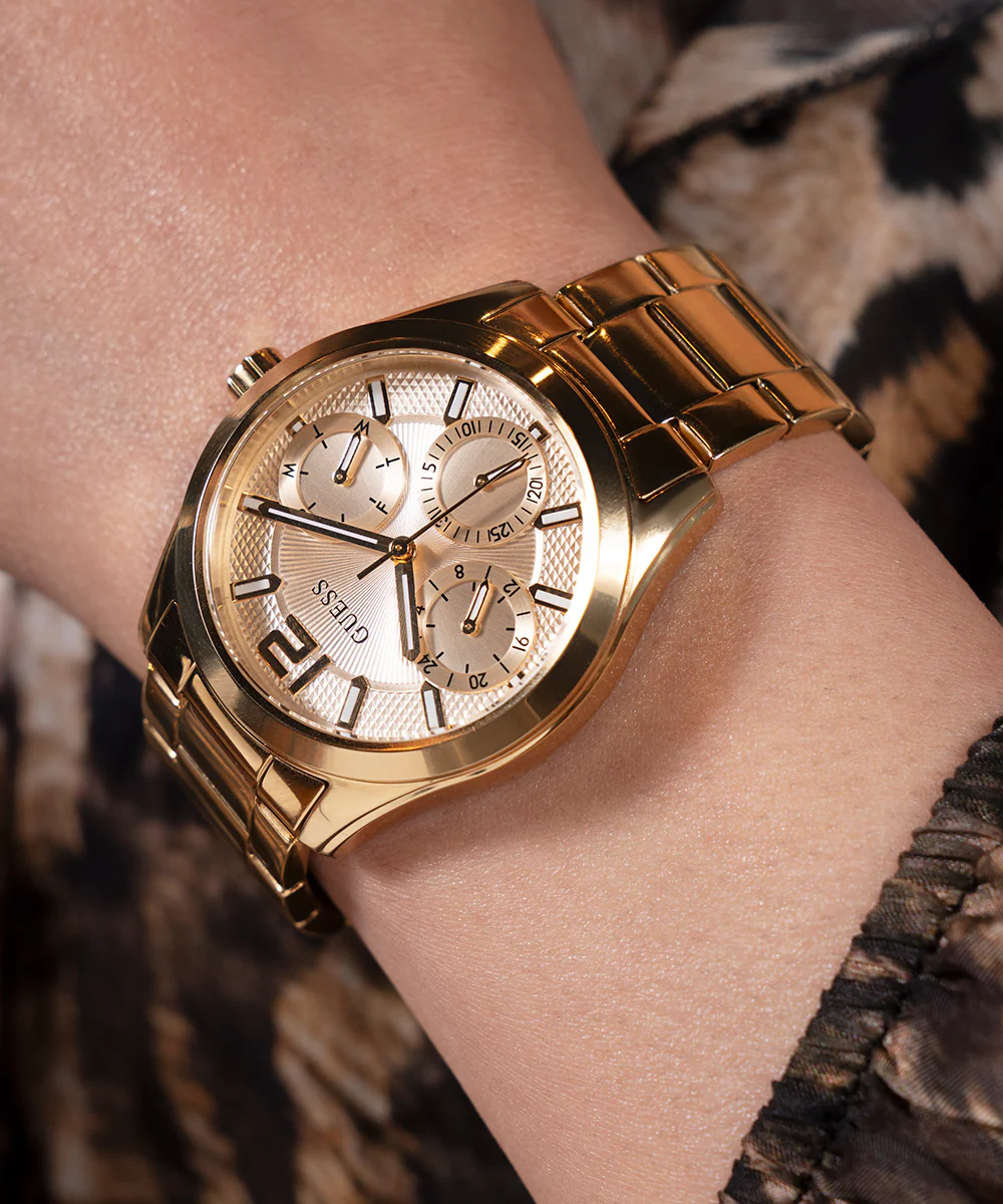 GUESS Ladies Gold Tone Multi-function Watch - Image 3