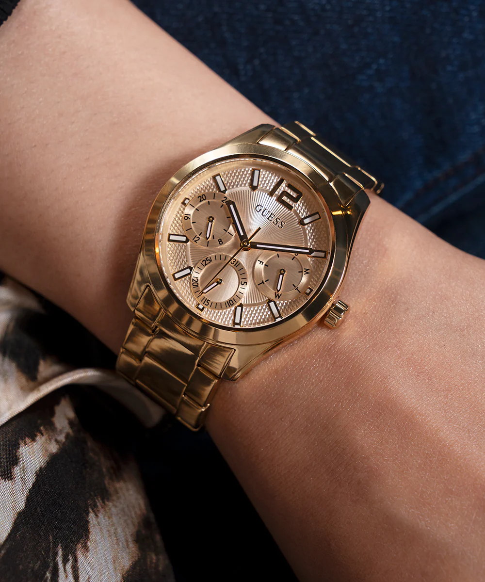 GUESS Ladies Gold Tone Multi-function Watch - Image 5