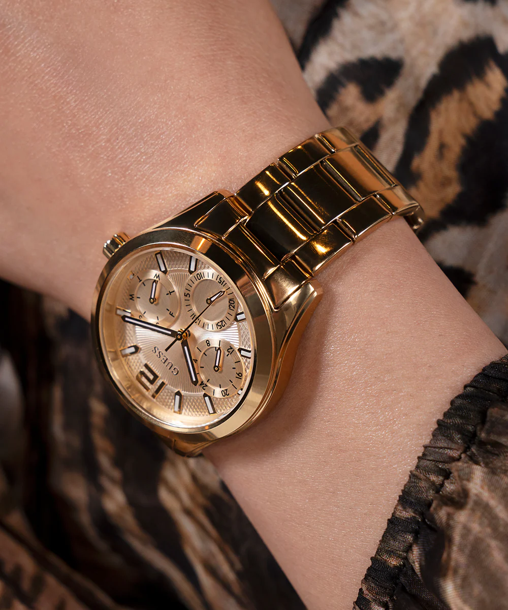 GUESS Ladies Gold Tone Multi-function Watch - Image 6