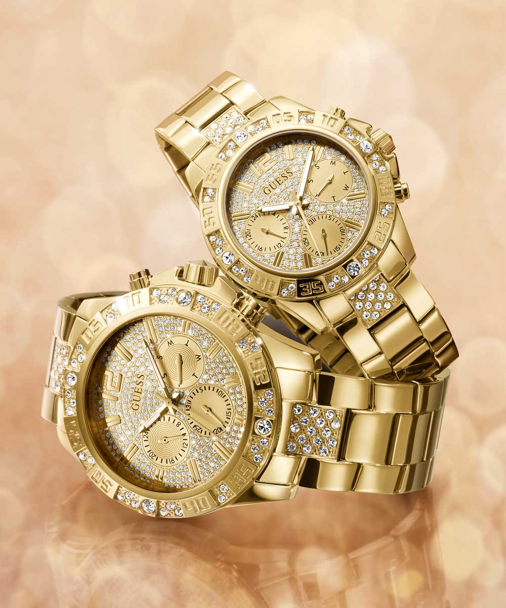 GUESS Ladies Gold Tone Multi-function Watch - Image 6