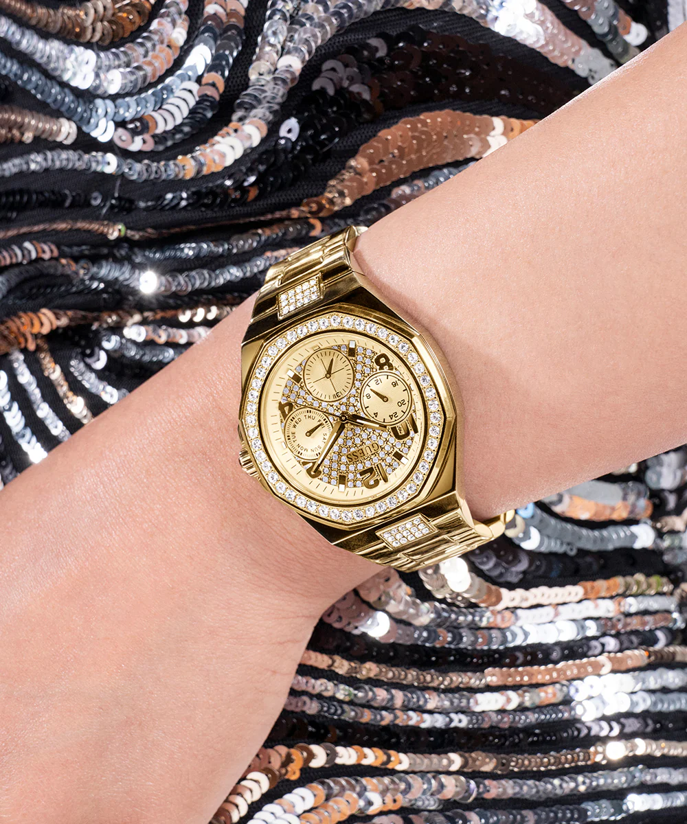 GUESS Ladies Gold Tone Multi-function Watch - Image 3