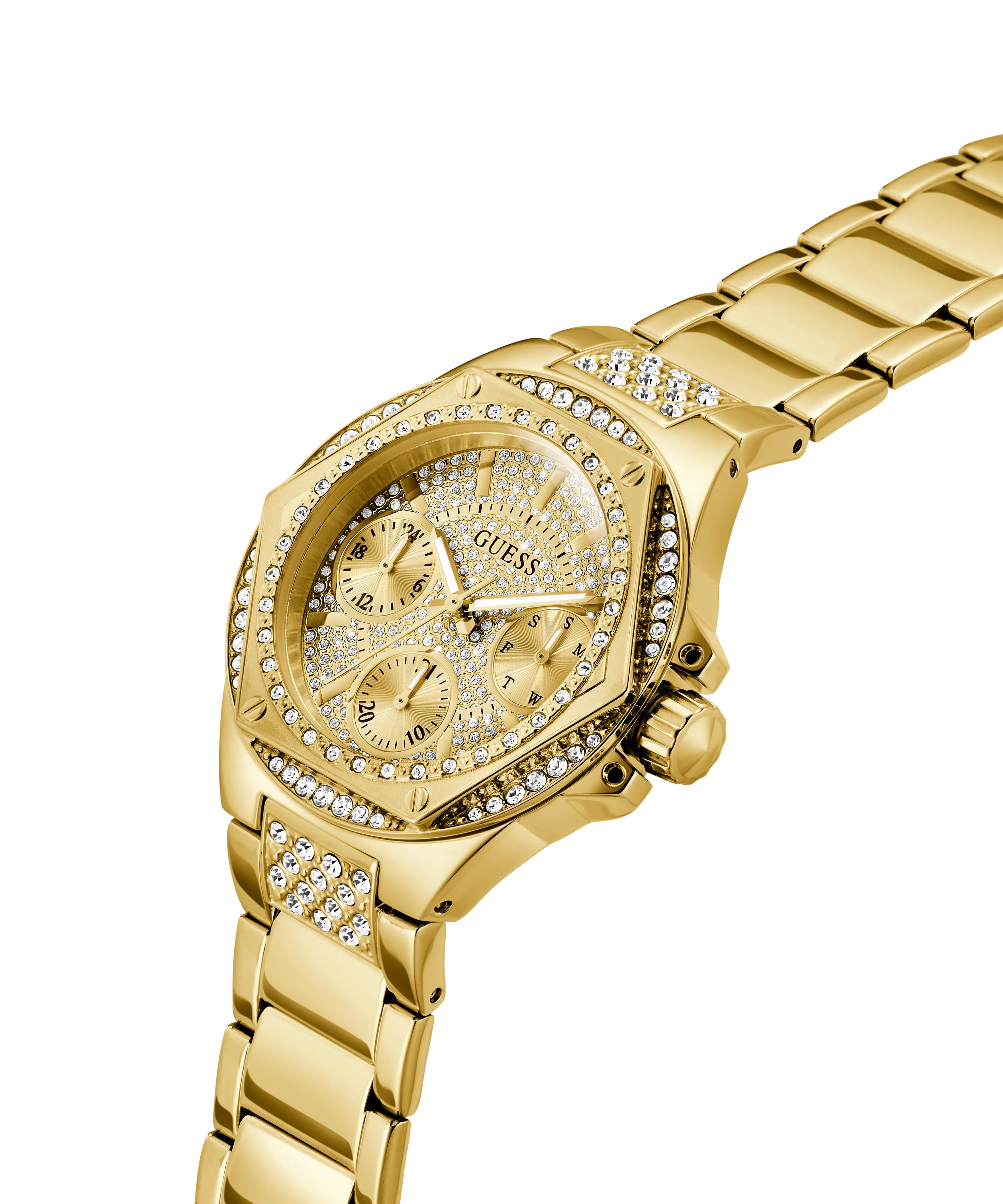 GUESS Ladies Gold Tone Multi-function Watch - Image 3