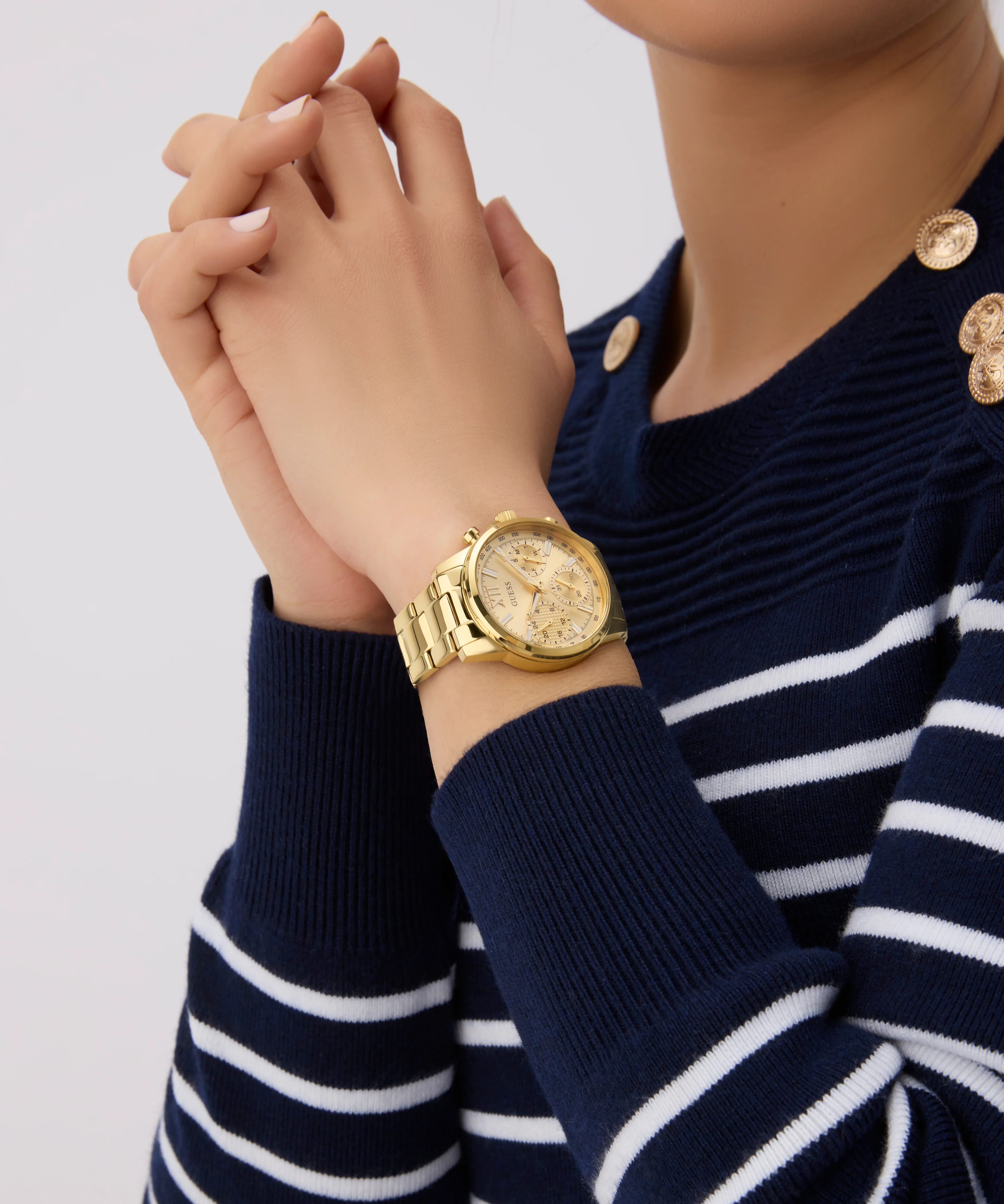 GUESS Ladies Gold Tone Multi-function Watch - Image 2