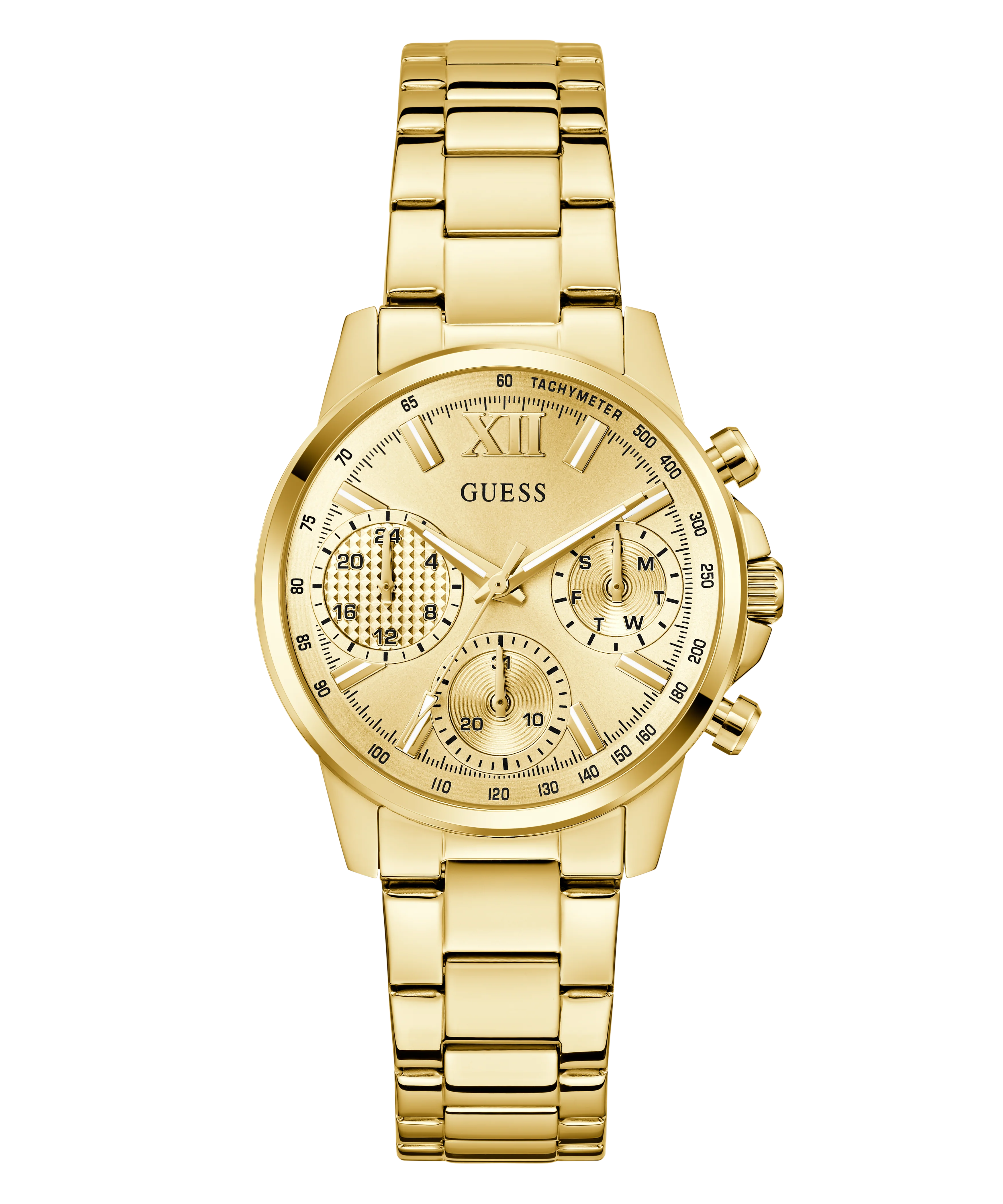 GUESS Ladies Gold Tone Multi-function Watch - Image 6