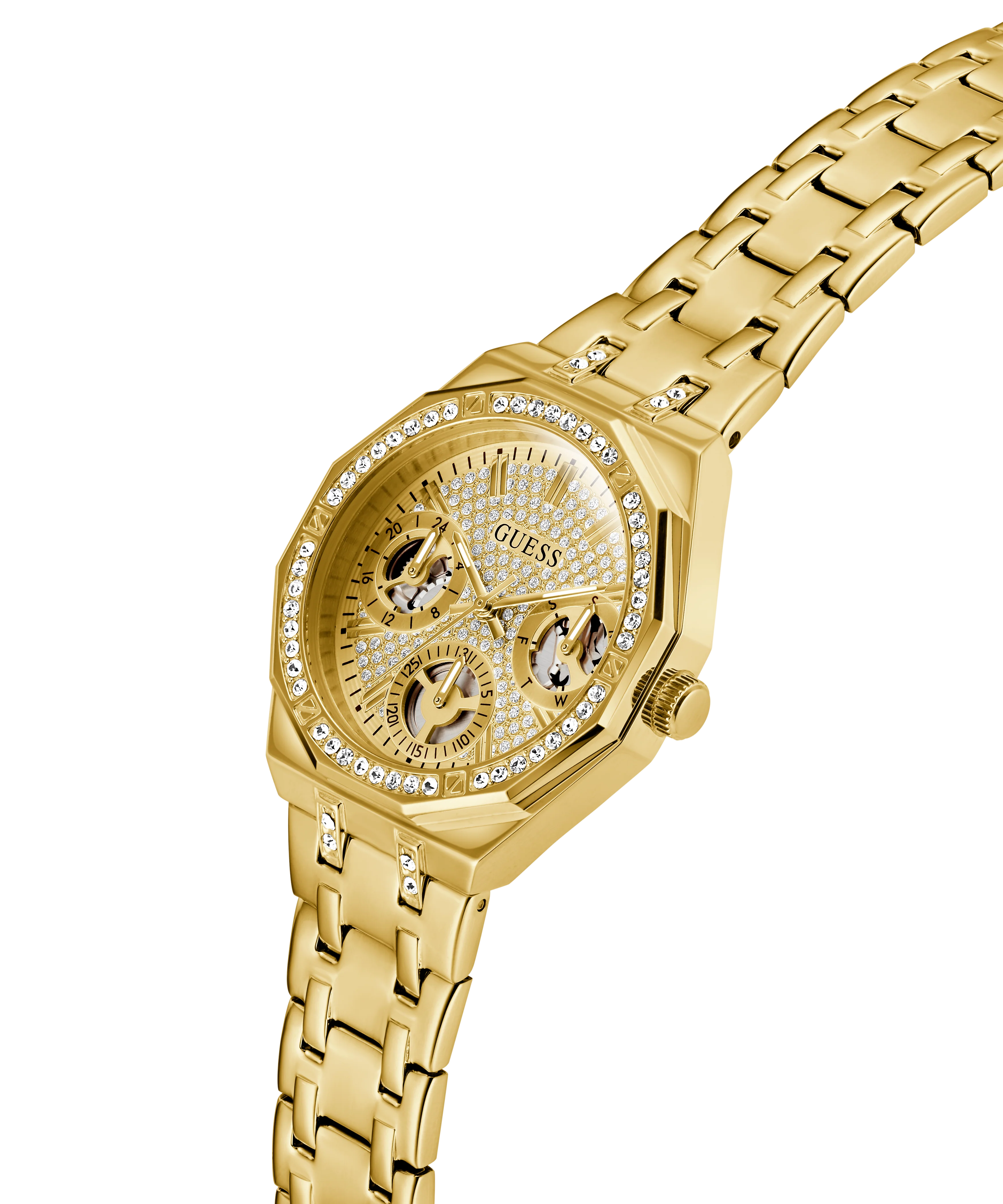 GUESS Ladies Gold Tone Multi-function Watch - Image 2