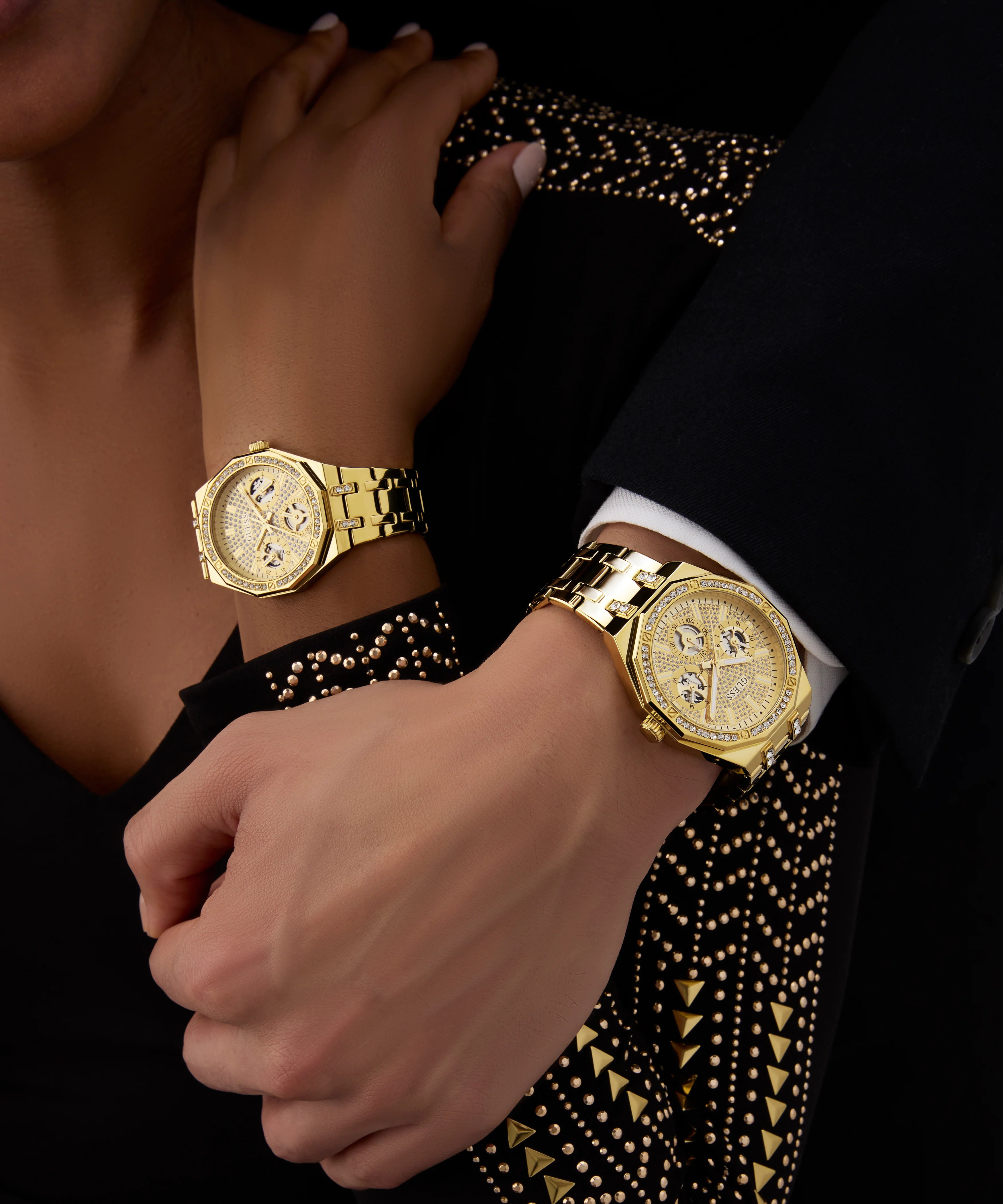 GUESS Ladies Gold Tone Multi-function Watch - Image 4