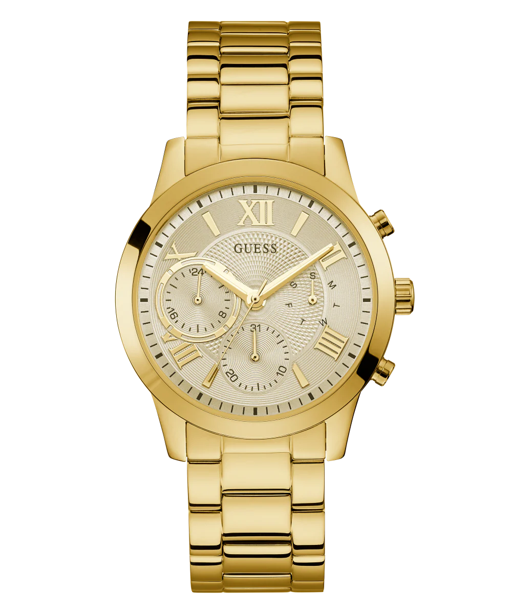 GUESS Ladies Gold Tone Multi-function Watch - Image 4