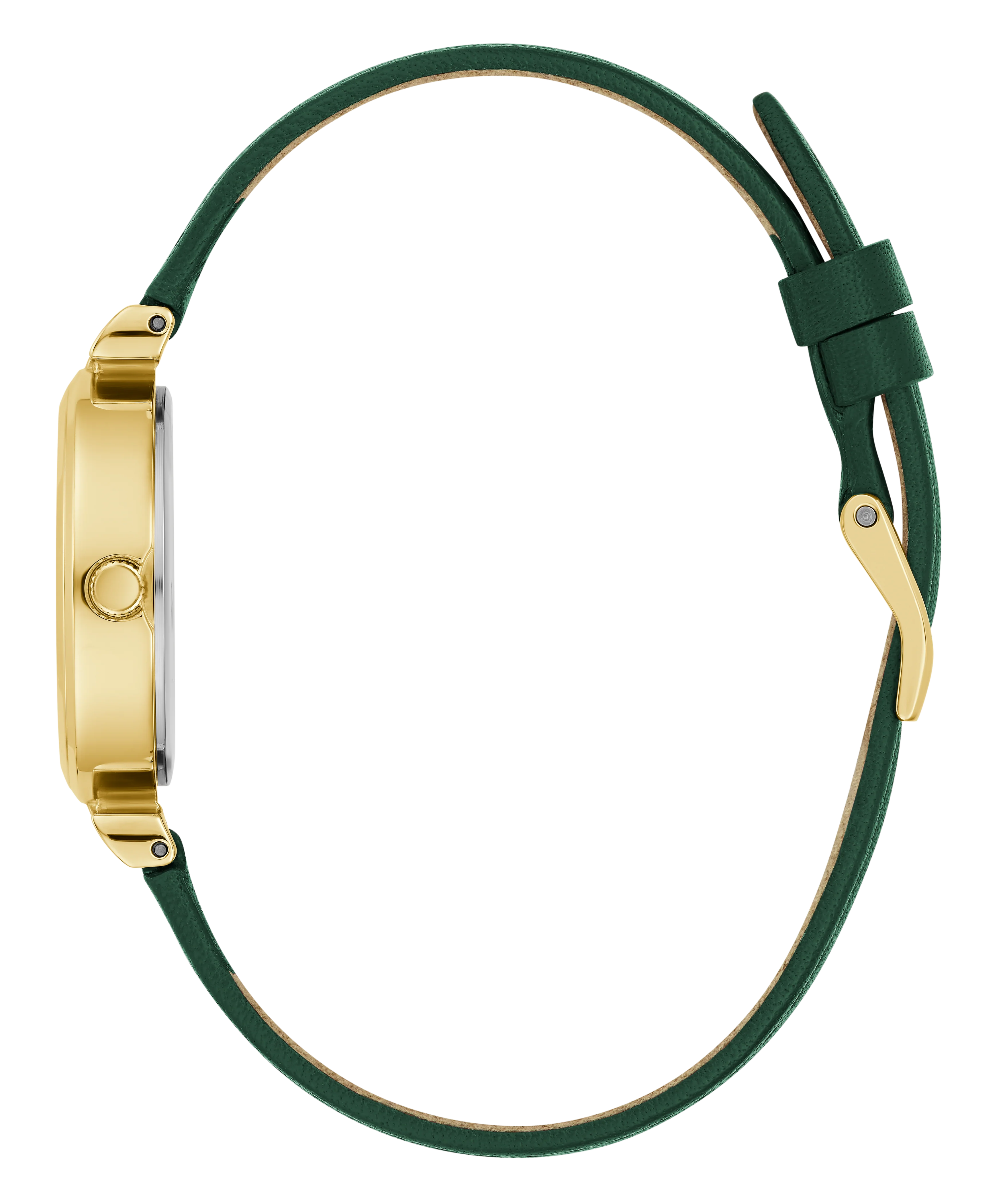 GUESS Ladies Green Gold Tone Analog Watch - Image 8