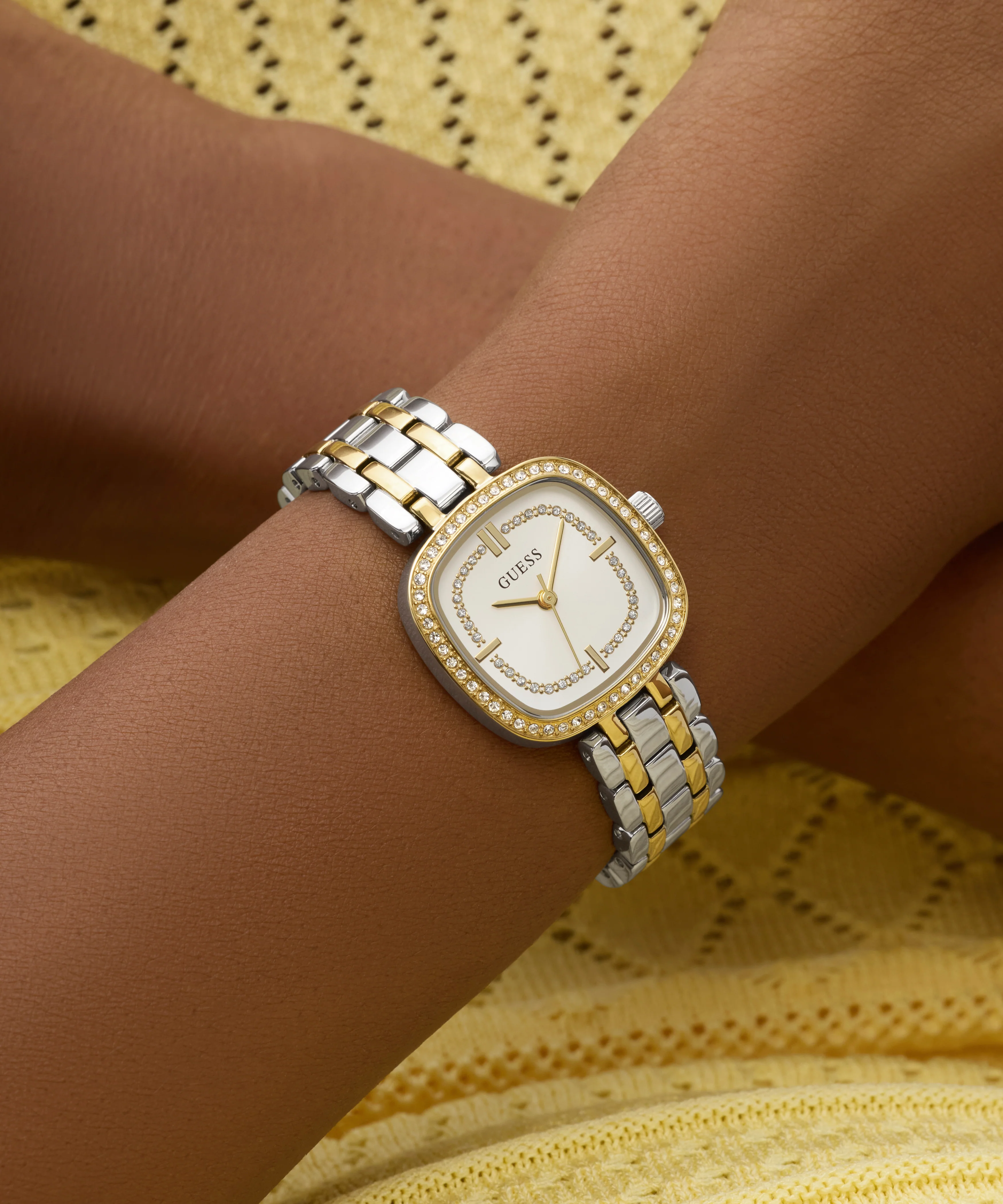 GUESS Ladies Hazel 2-Tone Analog Watch - Image 5