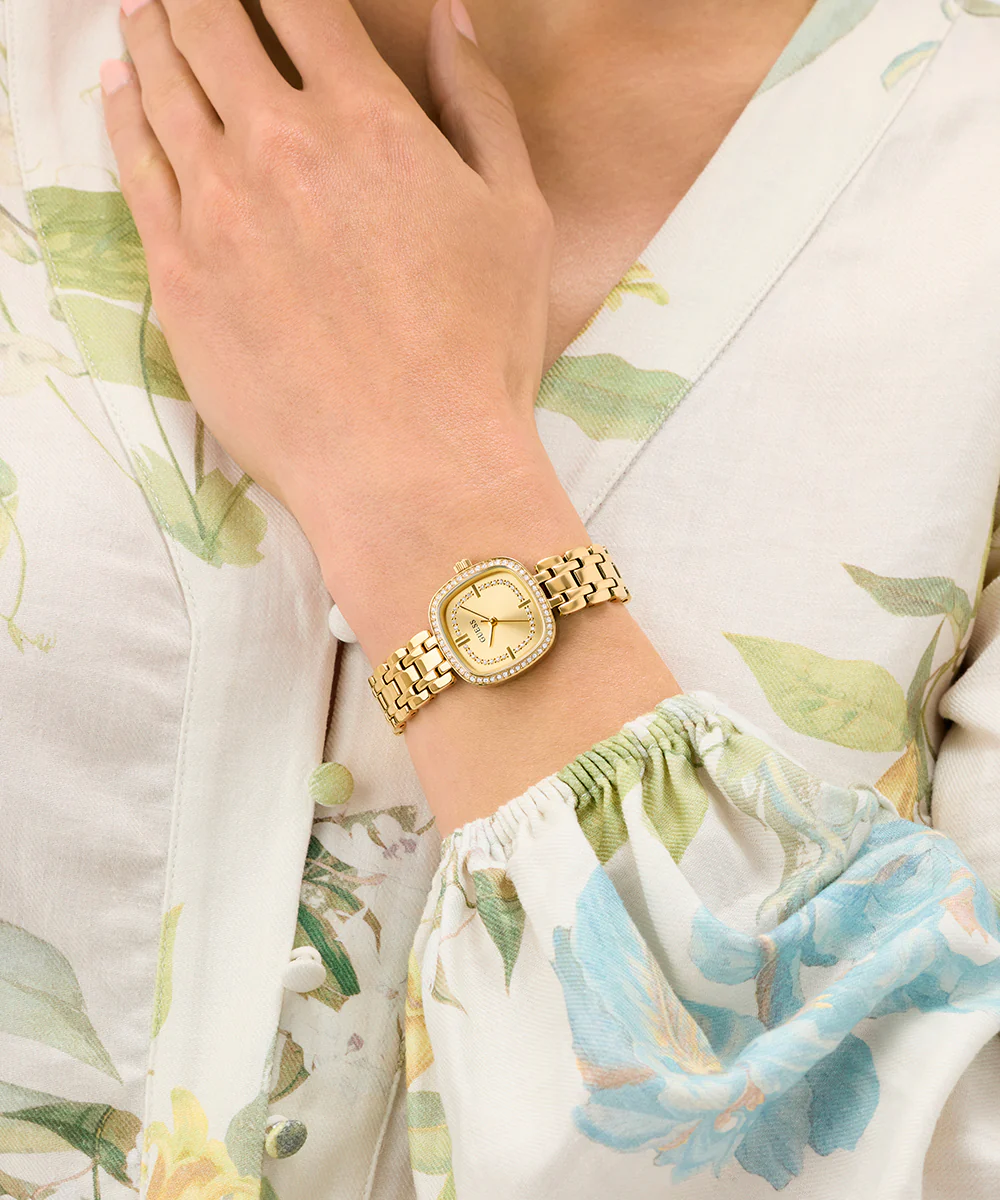 GUESS Ladies Hazel Gold Tone Analog Watch - Image 3
