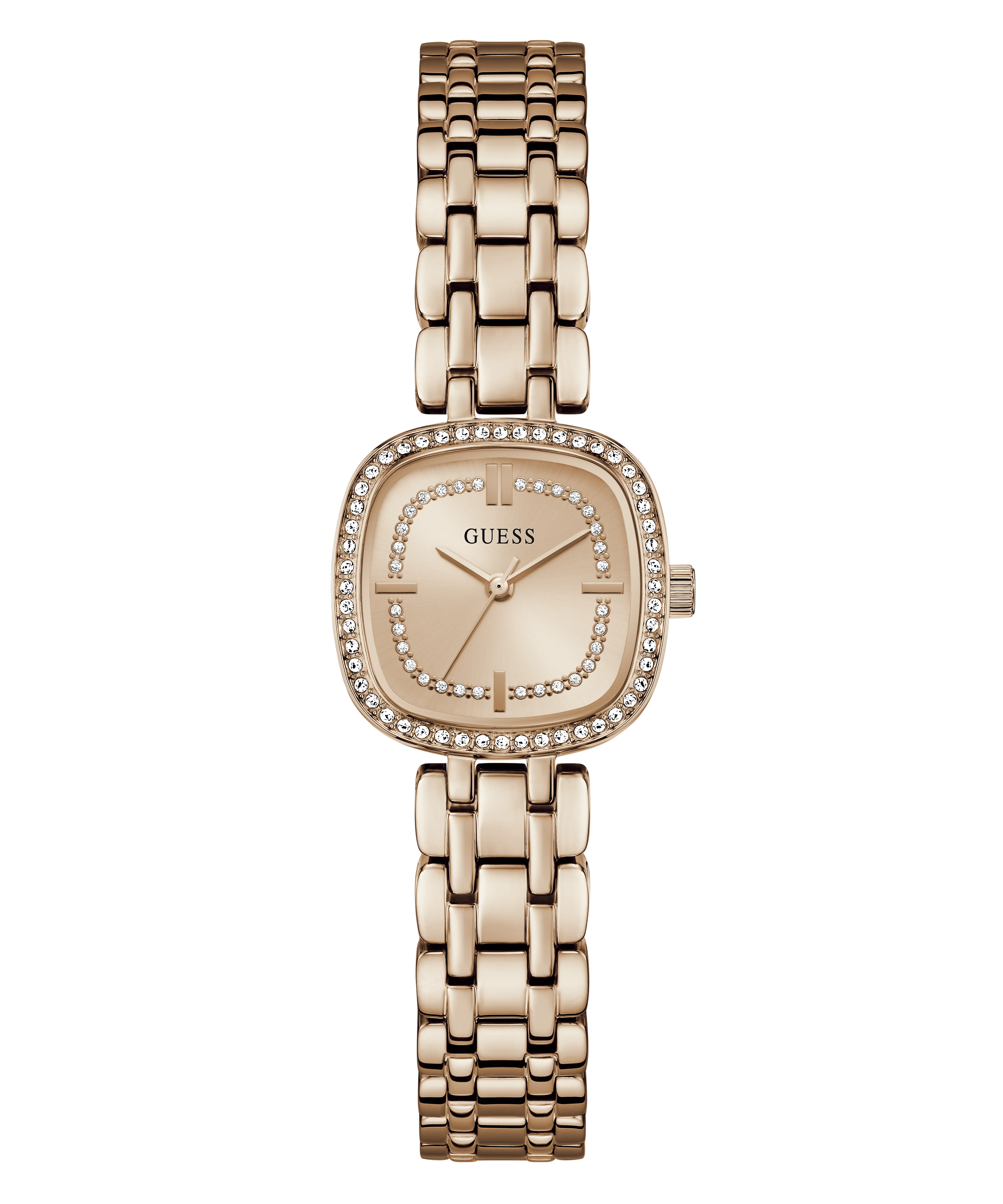 GUESS Ladies Hazel Rose Gold Tone Analog Watch - Image 4
