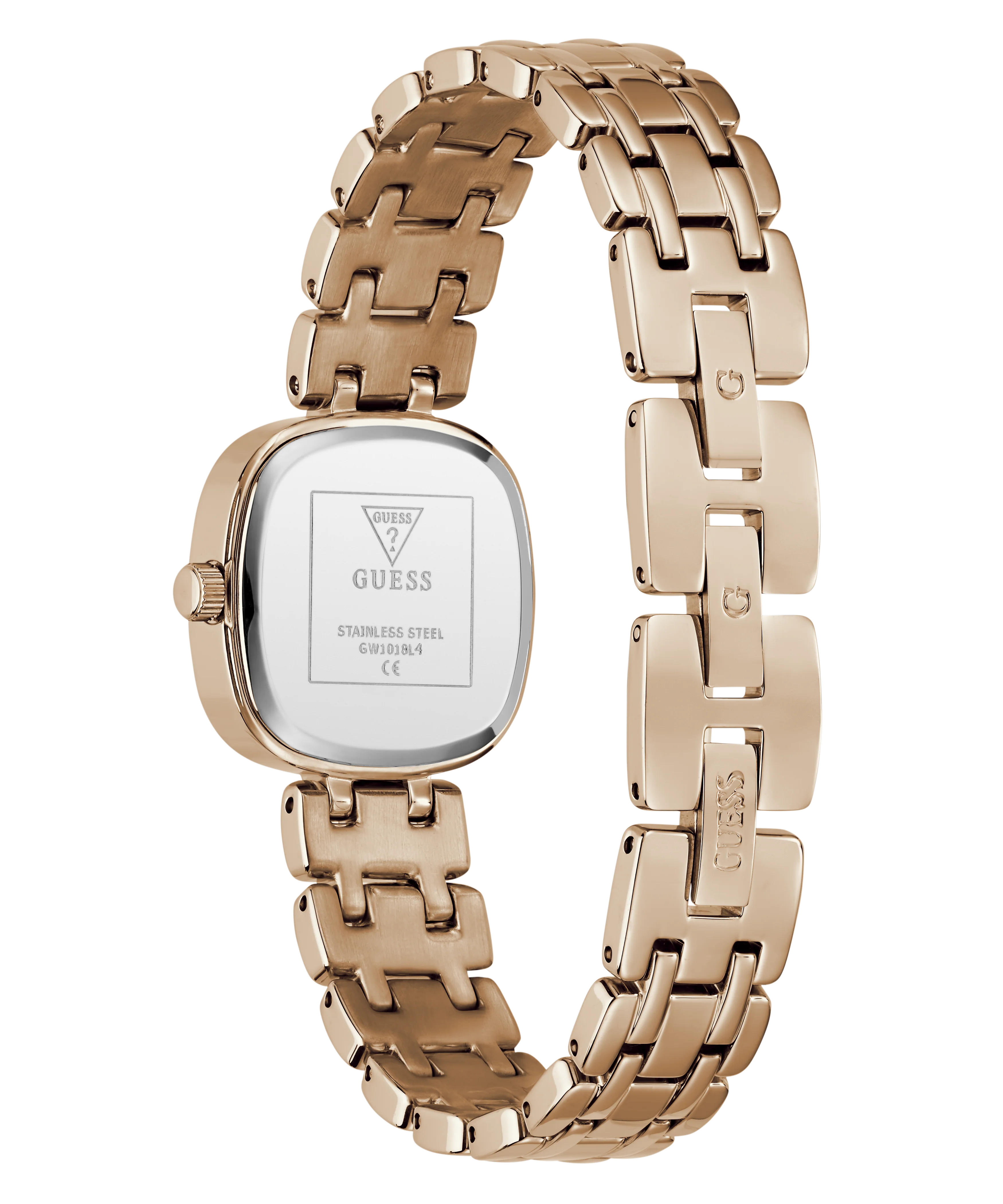 GUESS Ladies Hazel Rose Gold Tone Analog Watch - Image 7