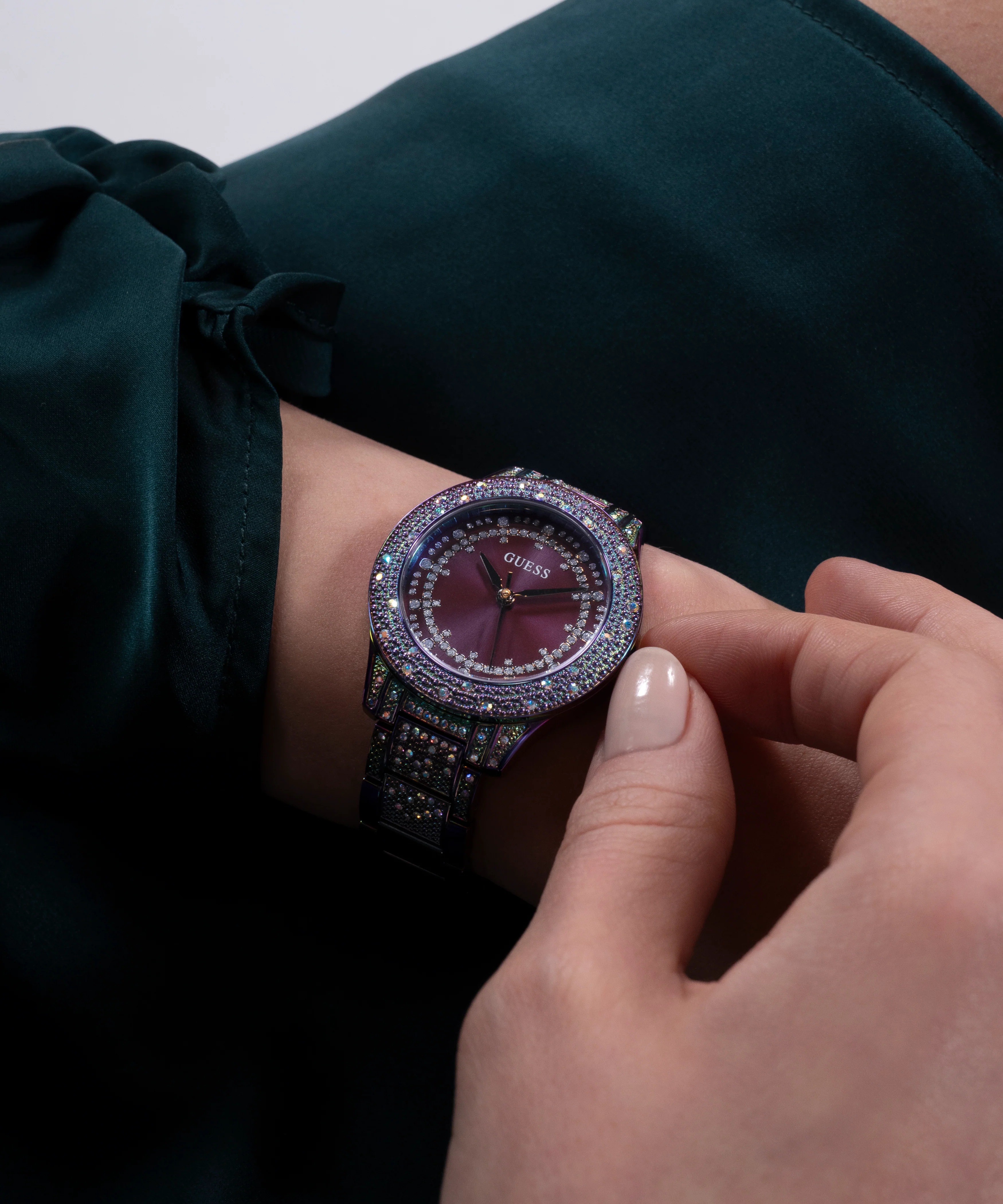 GUESS Ladies Iridescent Analog Watch - Image 3