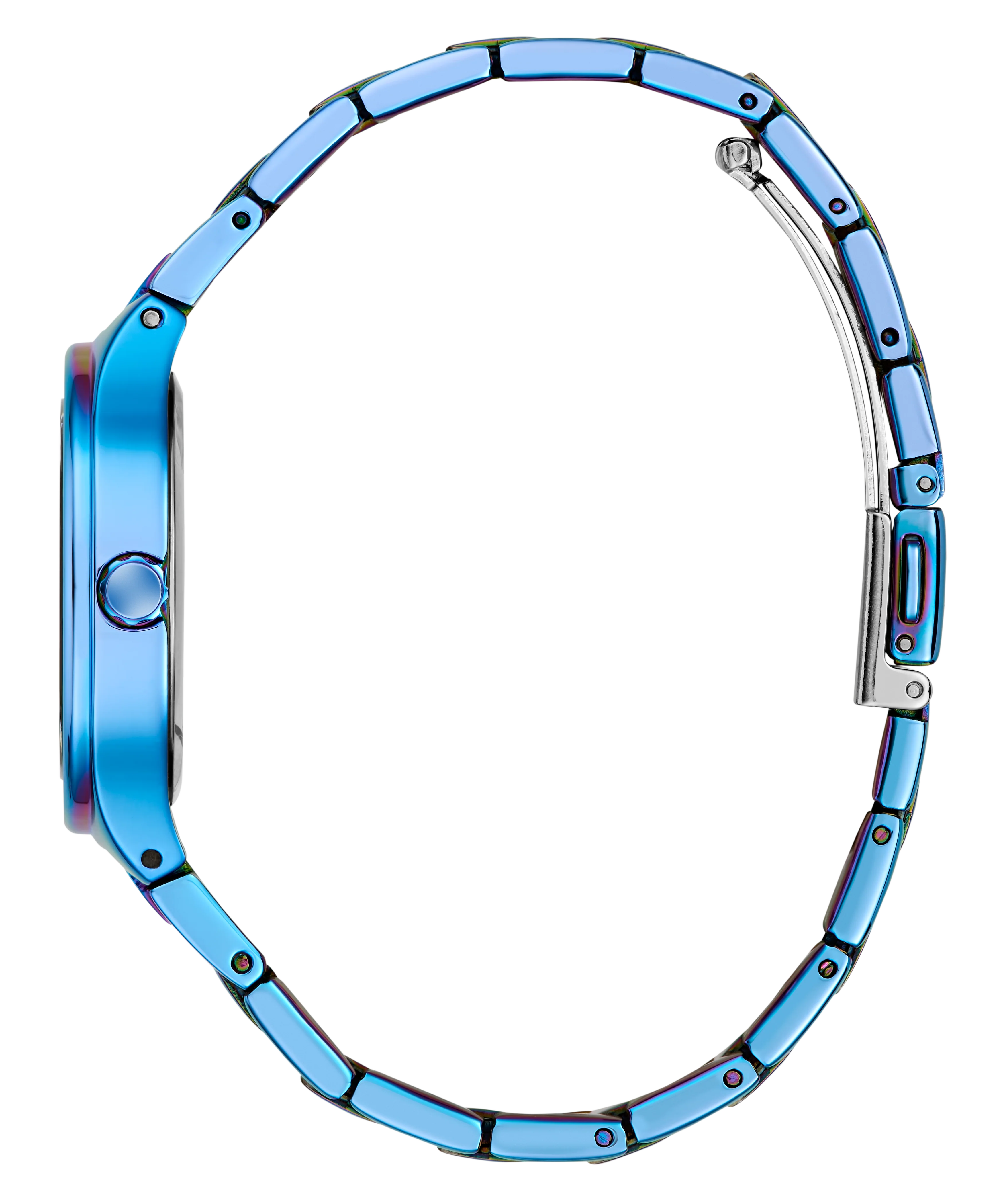 GUESS Ladies Iridescent Blue Analog Watch - Image 5
