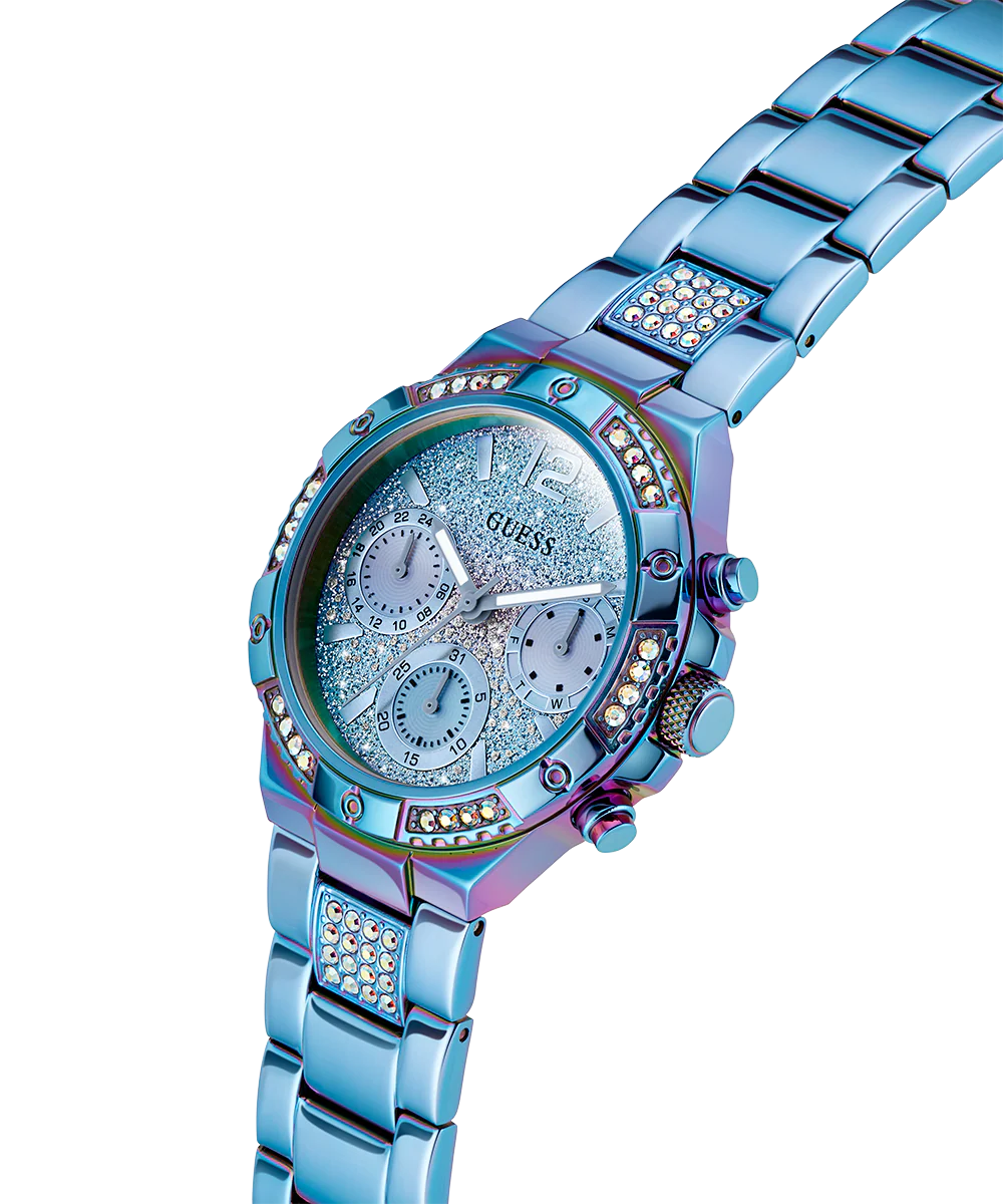 GUESS Ladies Iridescent Blue Multi-function Watch - Image 2