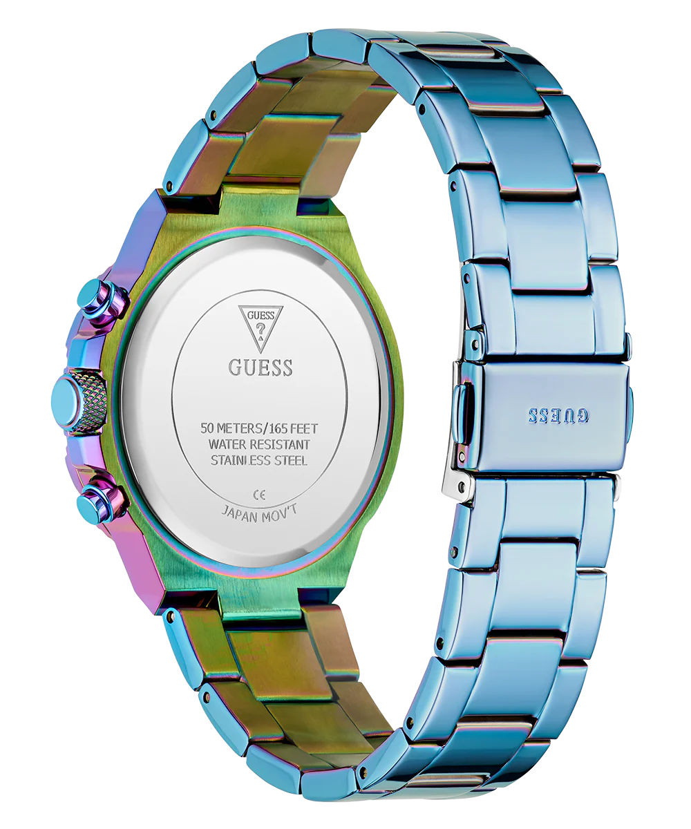 GUESS Ladies Iridescent Blue Multi-function Watch - Image 4