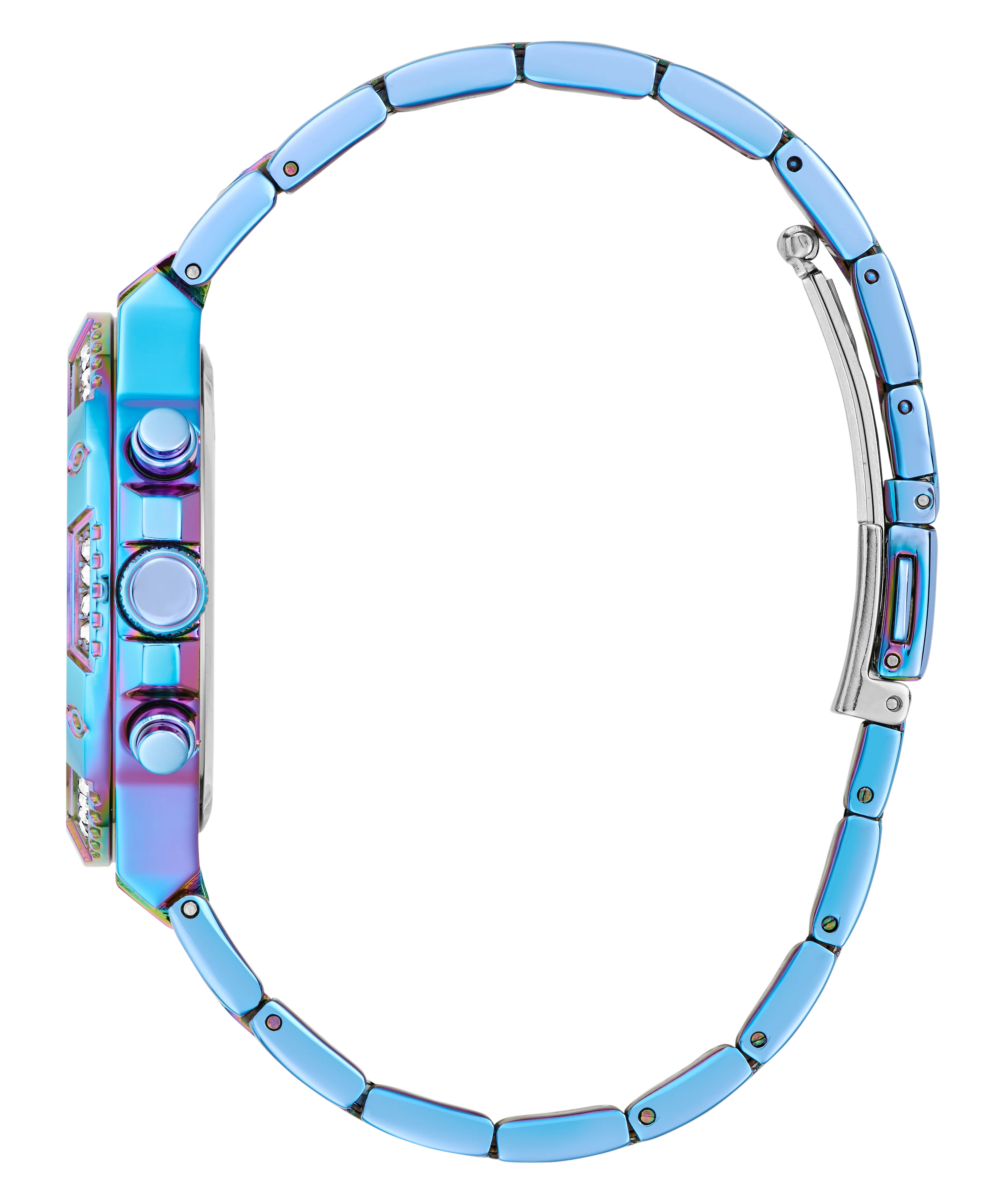 GUESS Ladies Iridescent Blue Multi-function Watch - Image 5