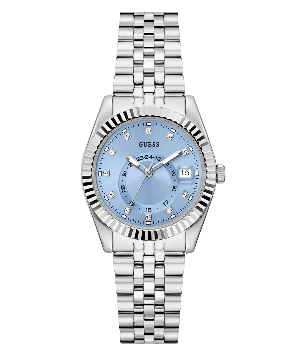 GUESS Ladies Jada Silver Tone Multi-function Date Watch - Image 5
