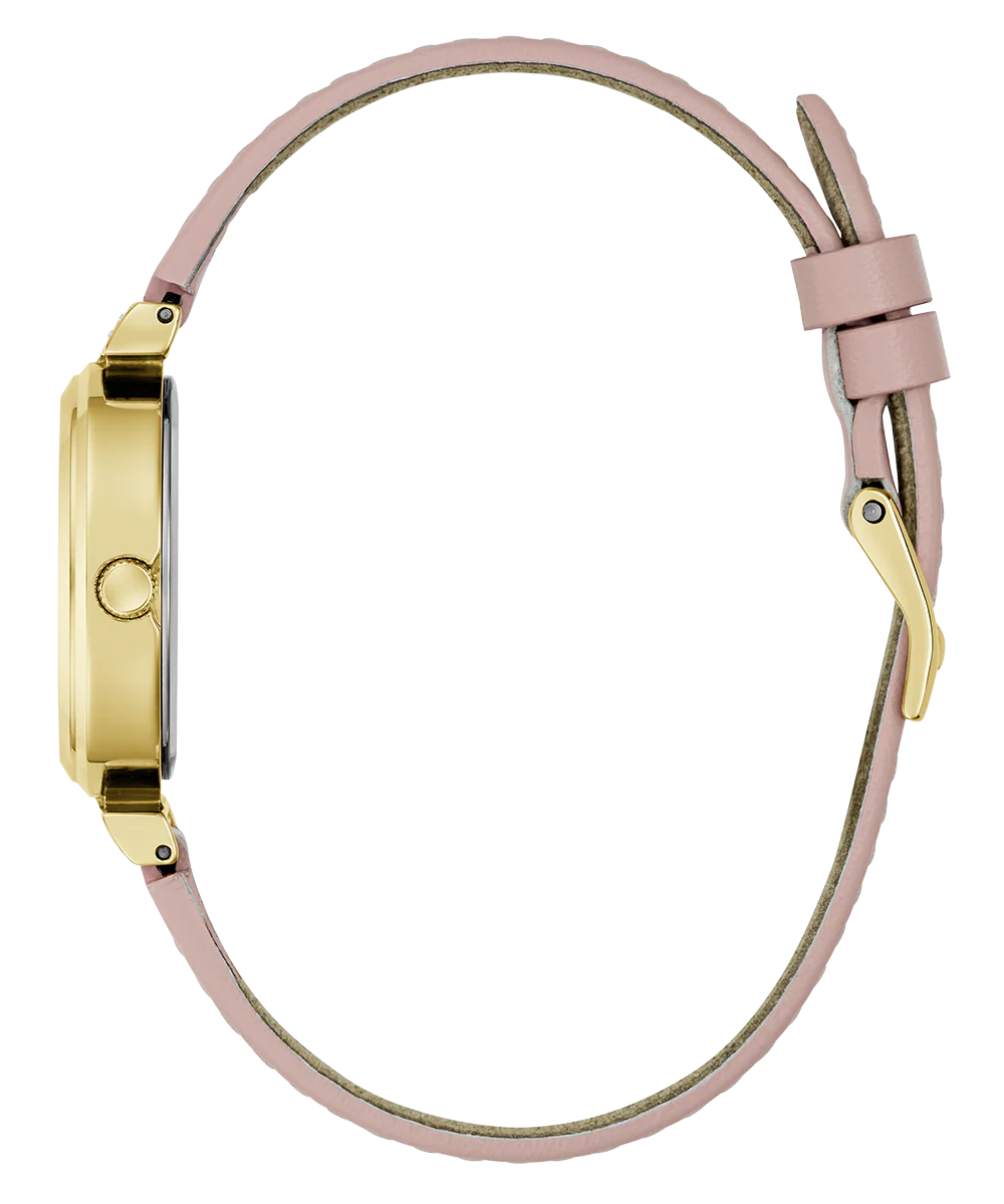 GUESS Ladies Light Pink Gold Tone Analog Watch - Image 8