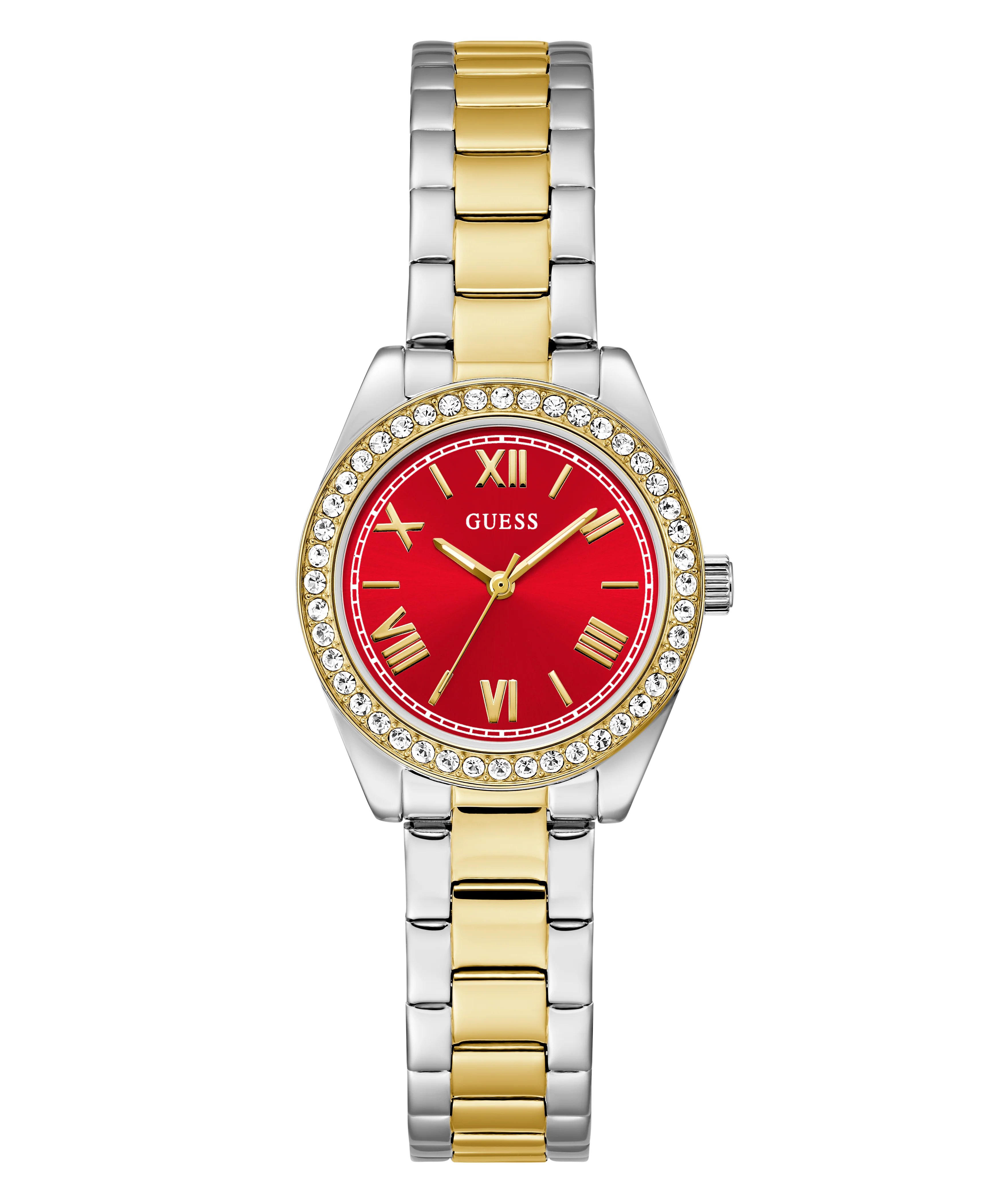 GUESS Ladies Mini Luna 2-Tone Analog Watch - Image 4