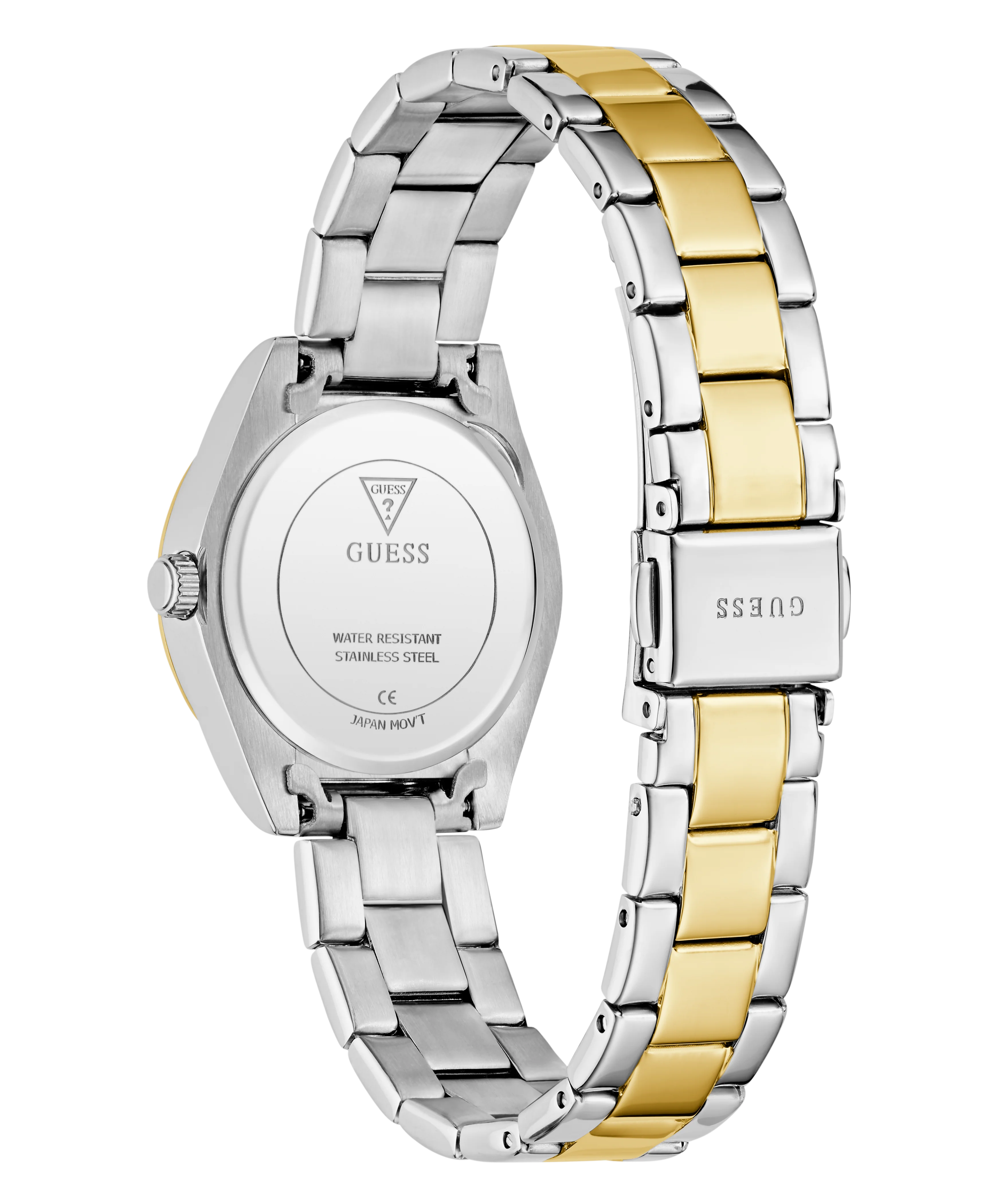 GUESS Ladies Mini Luna 2-Tone Analog Watch - Image 7