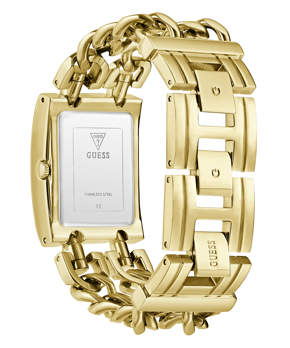 GUESS Ladies Mod Heavy Metal Gold Tone Analog Watch - Image 7