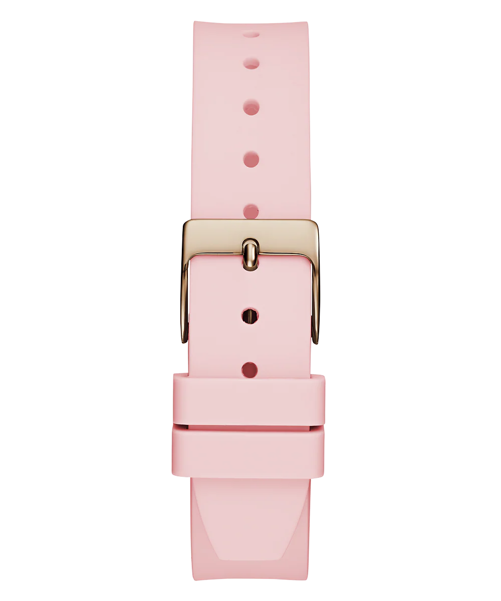 GUESS Ladies Pink Rose Gold Tone Analog Watch - Image 9