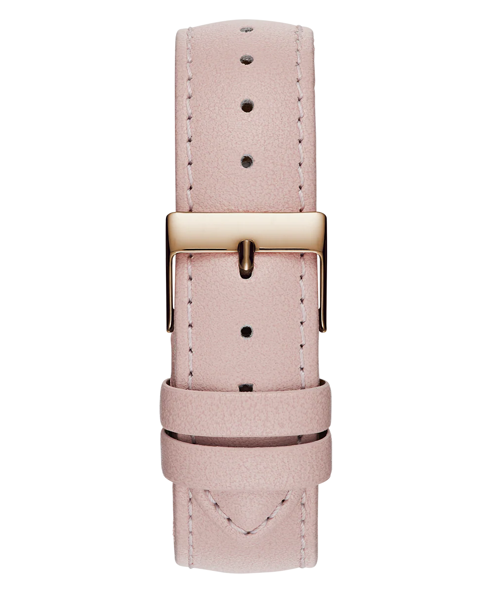 GUESS Ladies Pink Rose Gold Tone Analog Watch - Image 3