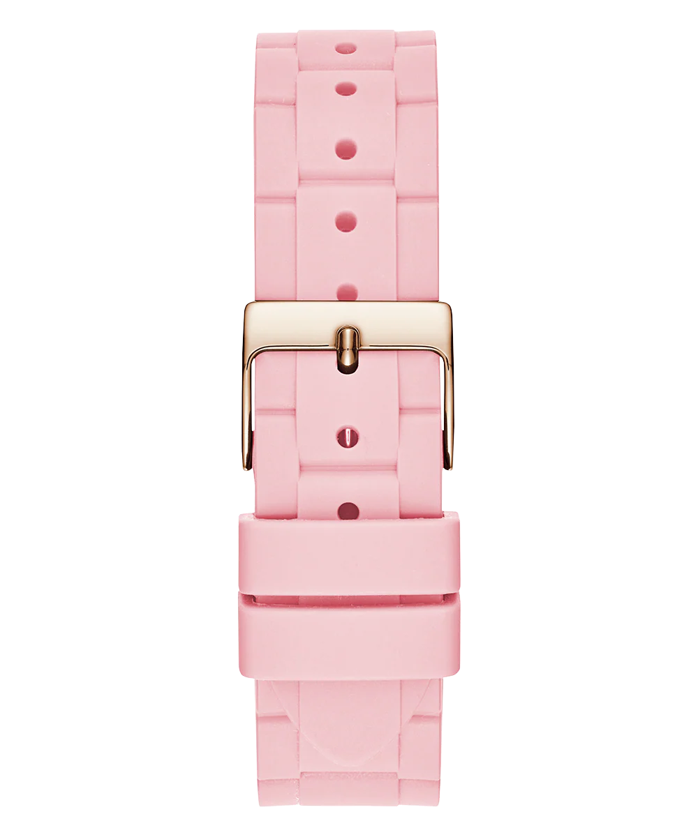 GUESS Ladies Pink Rose Gold Tone Multi-function Watch - Image 3