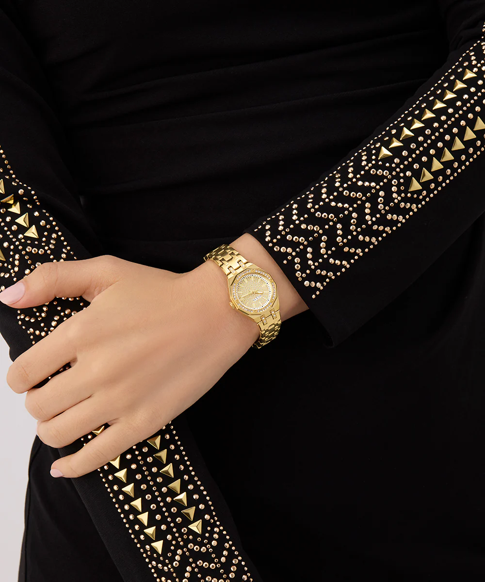 GUESS Ladies Pixie Gold Tone Analog Watch - Image 6