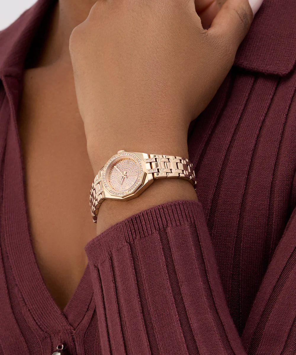 GUESS Ladies Pixie Rose Gold Tone Analog Watch - Image 2
